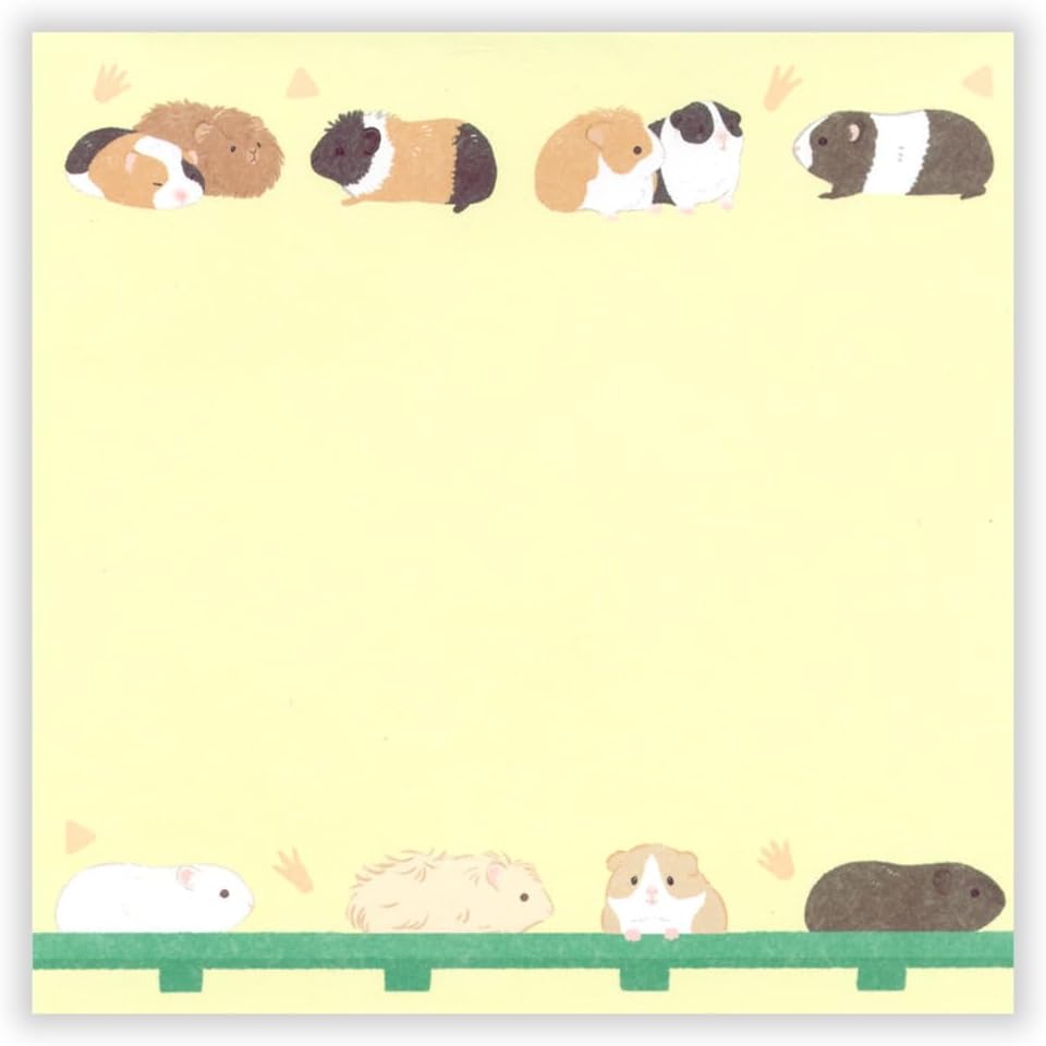 現貨｜ZOOm in Animals 天竺鼠 日本製 便條紙 Memo Notepad (5424413)