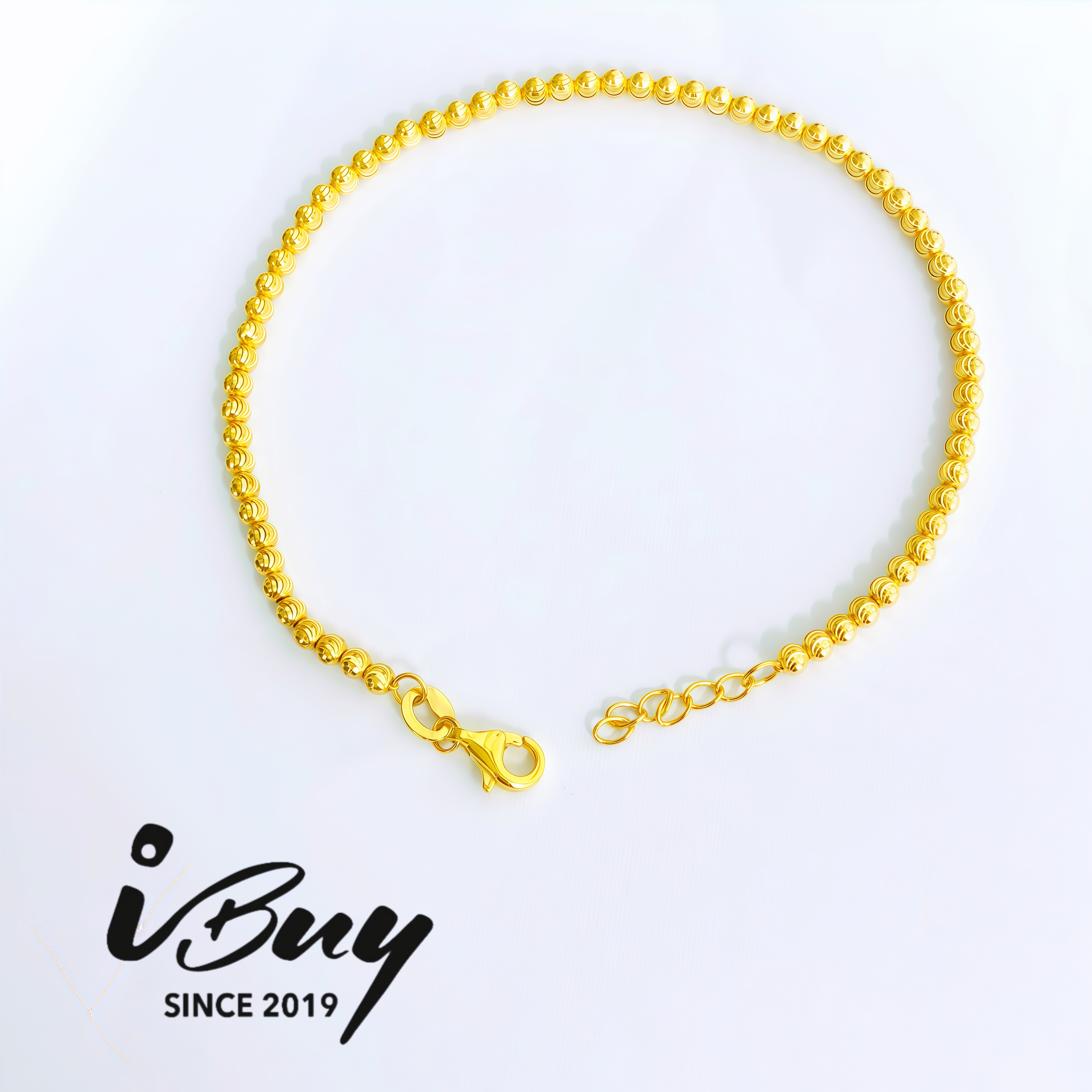 916 GOLD CAT EYE BEAD BRACELET 916 金 猫眼珠手链