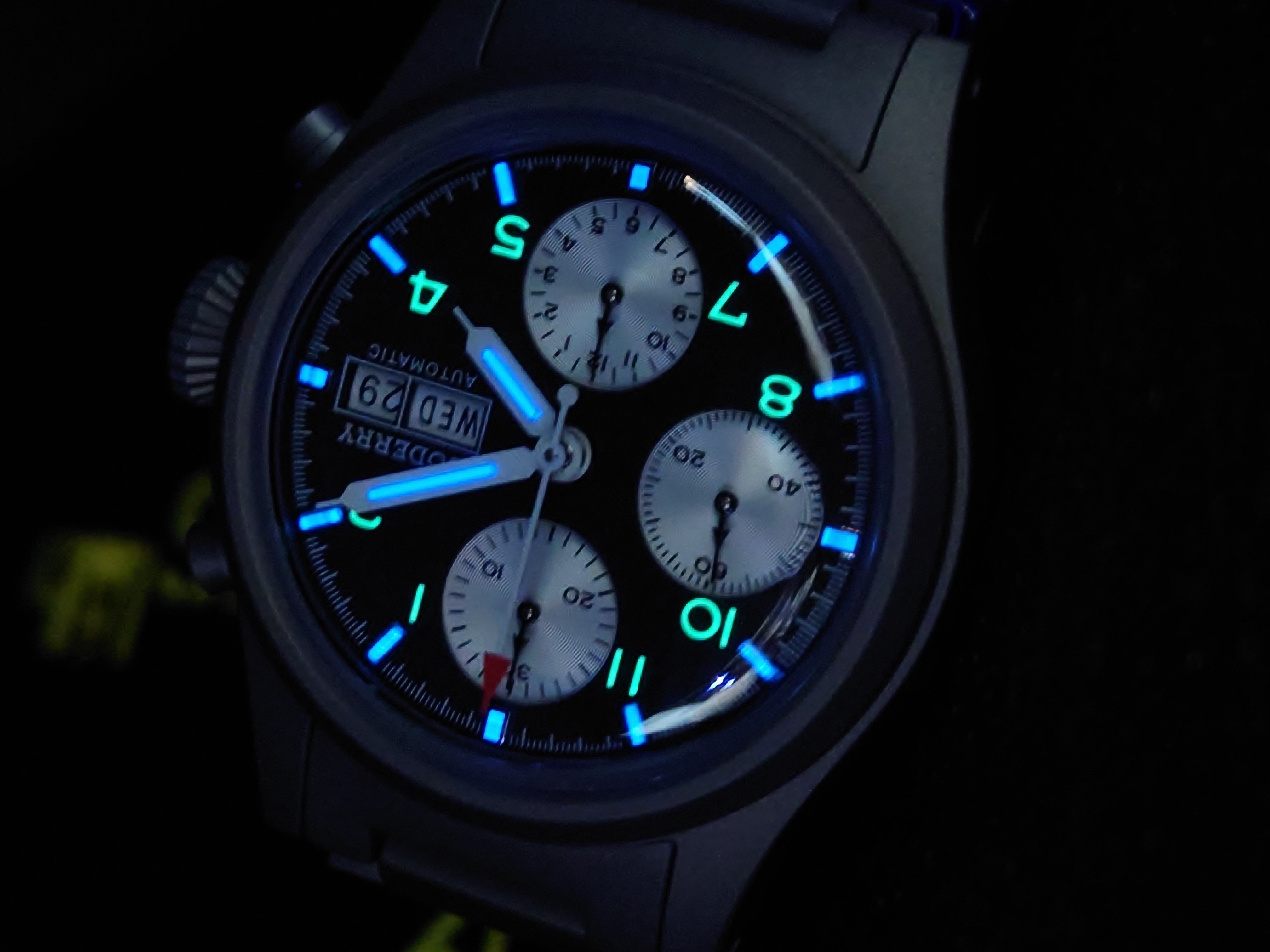 Boderry Landmaster Titanium Chronograph Automatic -  BD-A18T-03B BKPanda