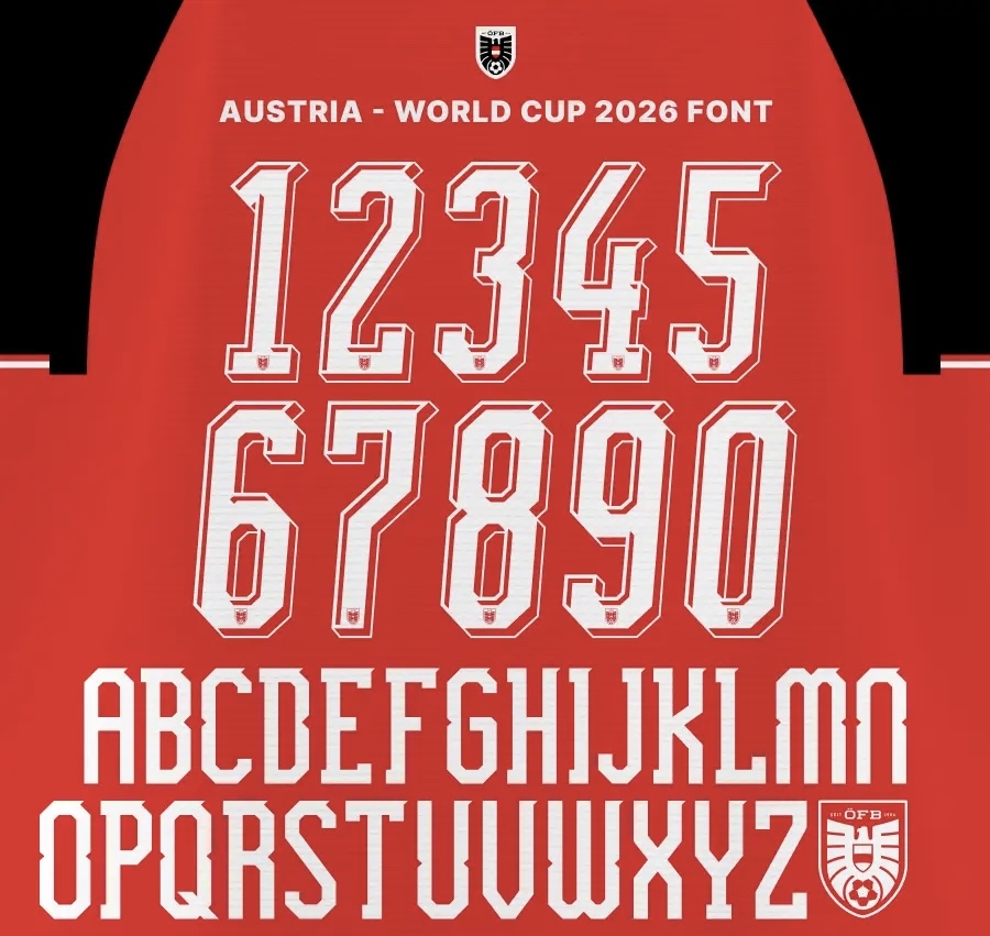 2026世界盃 奧地利 主場 印字