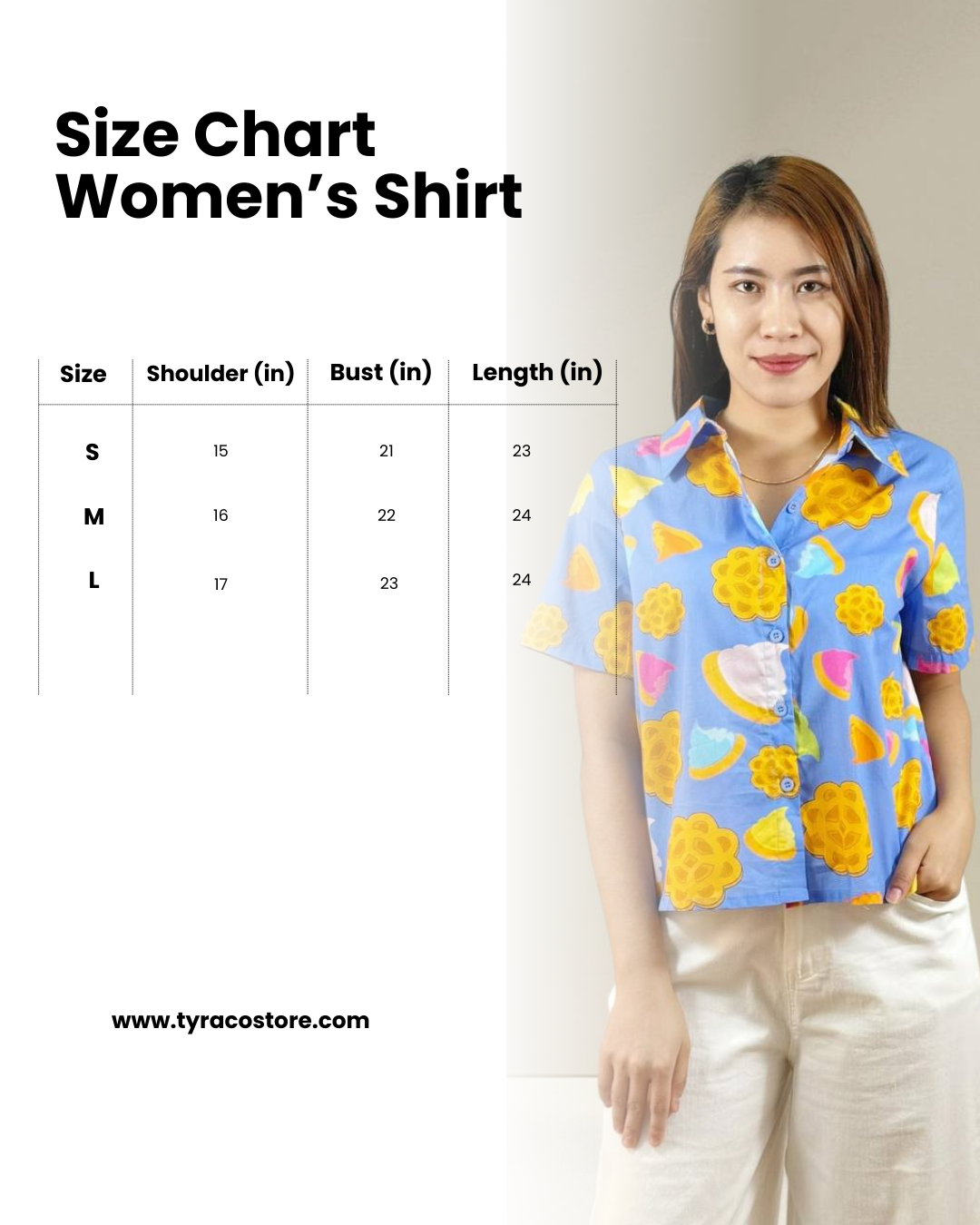 T9510 - Biskut Butang Haw Shirt
