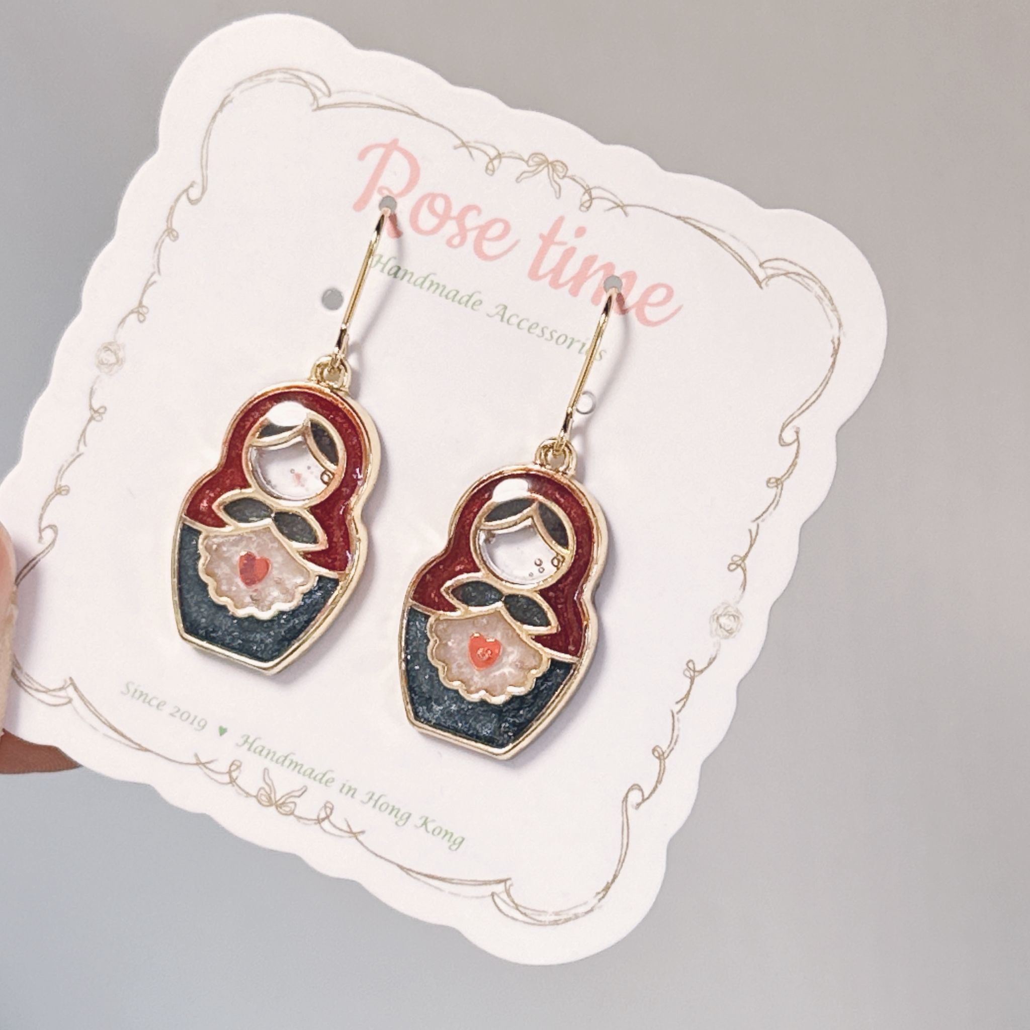 俄羅斯花花 復古絲絨裙 小號