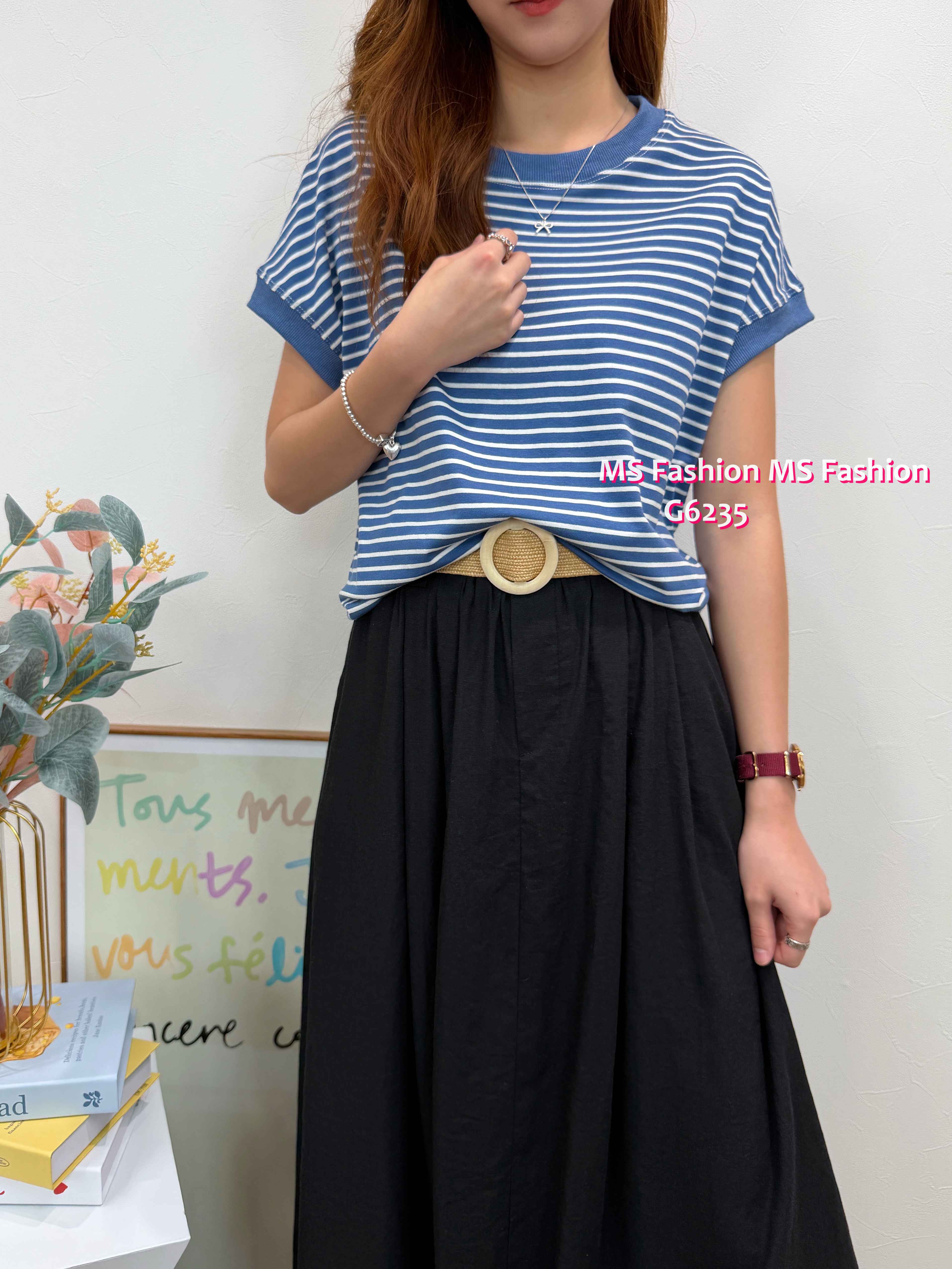 G6235 韓國🇰🇷靚色橫間top