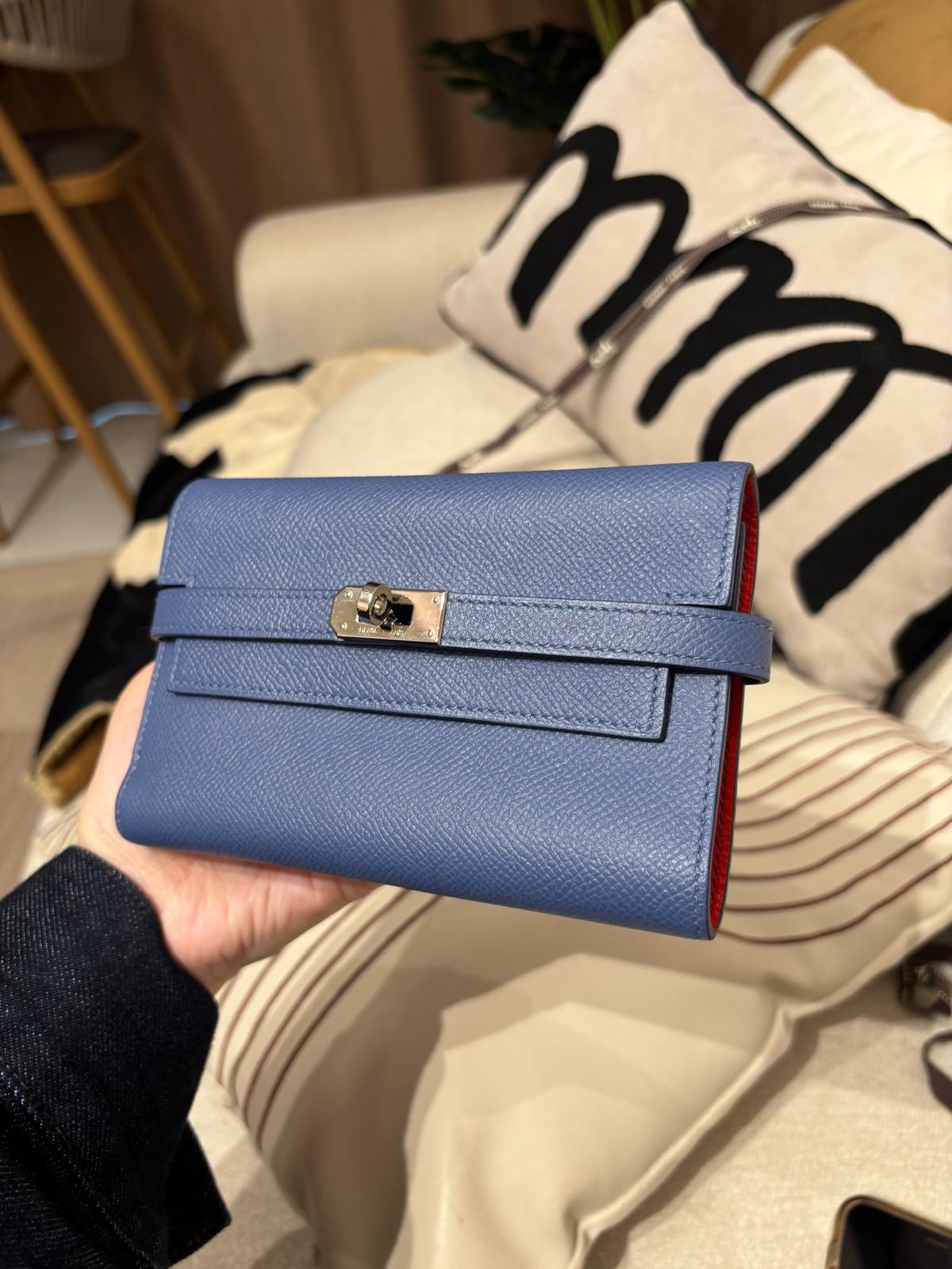 Hermes Kelly Wallet Stamp C 100%Authentic, 98%new ✅Dust bag