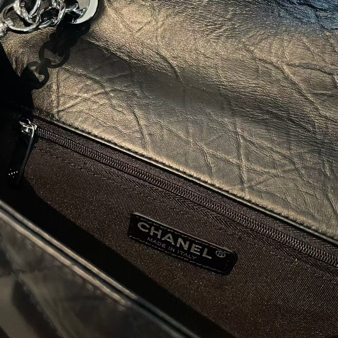 【頂級原單】Chanel Vintage系列銀色滾邊鏈條包