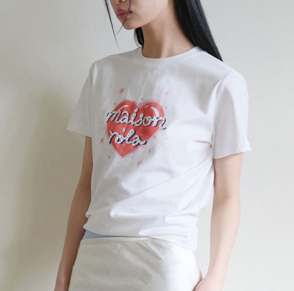 🎀Rolarola 🎀 Heart rola tee 原價45000won 獨家折扣優惠