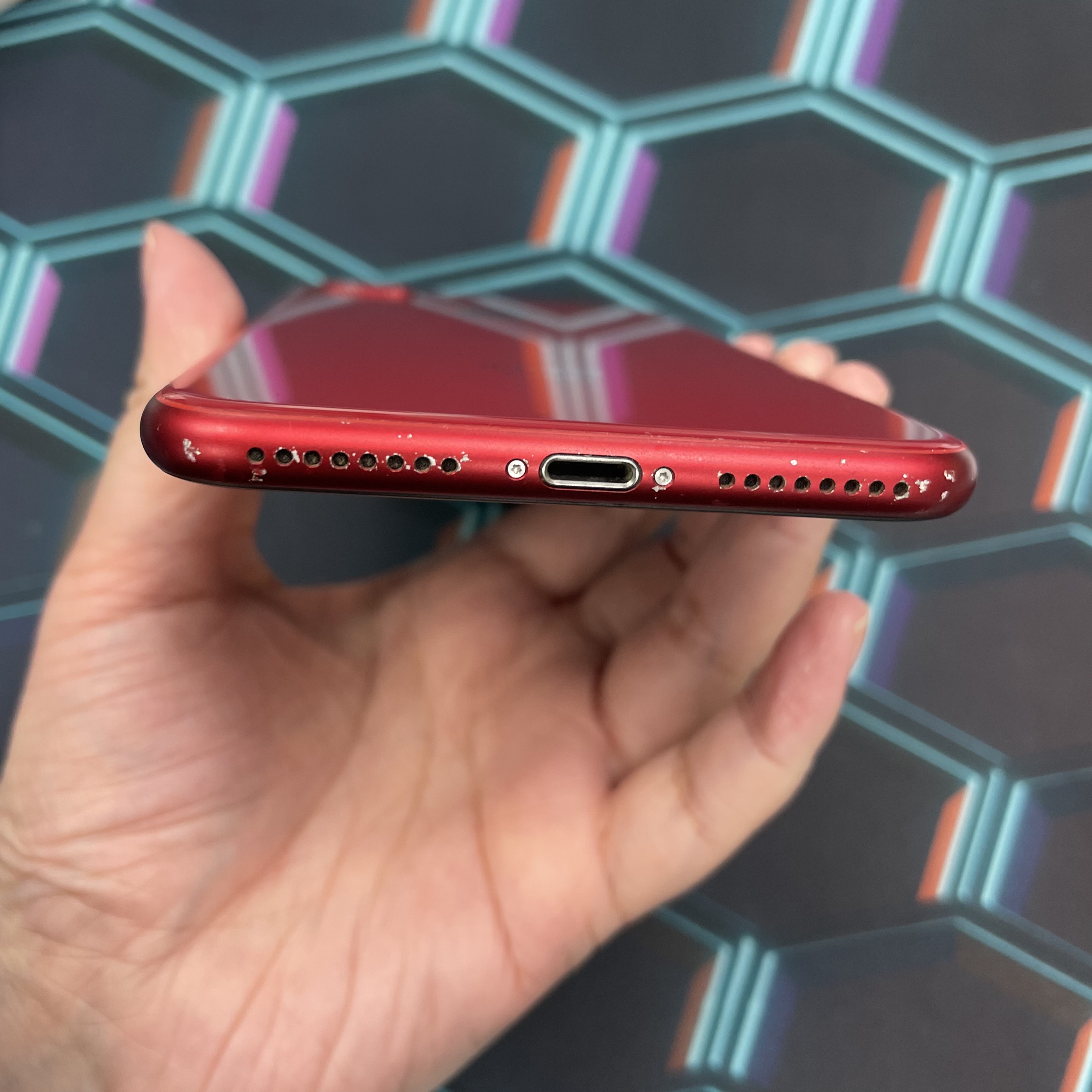 *6142 8 Plus 靚機 64GB 電75 紅色 red