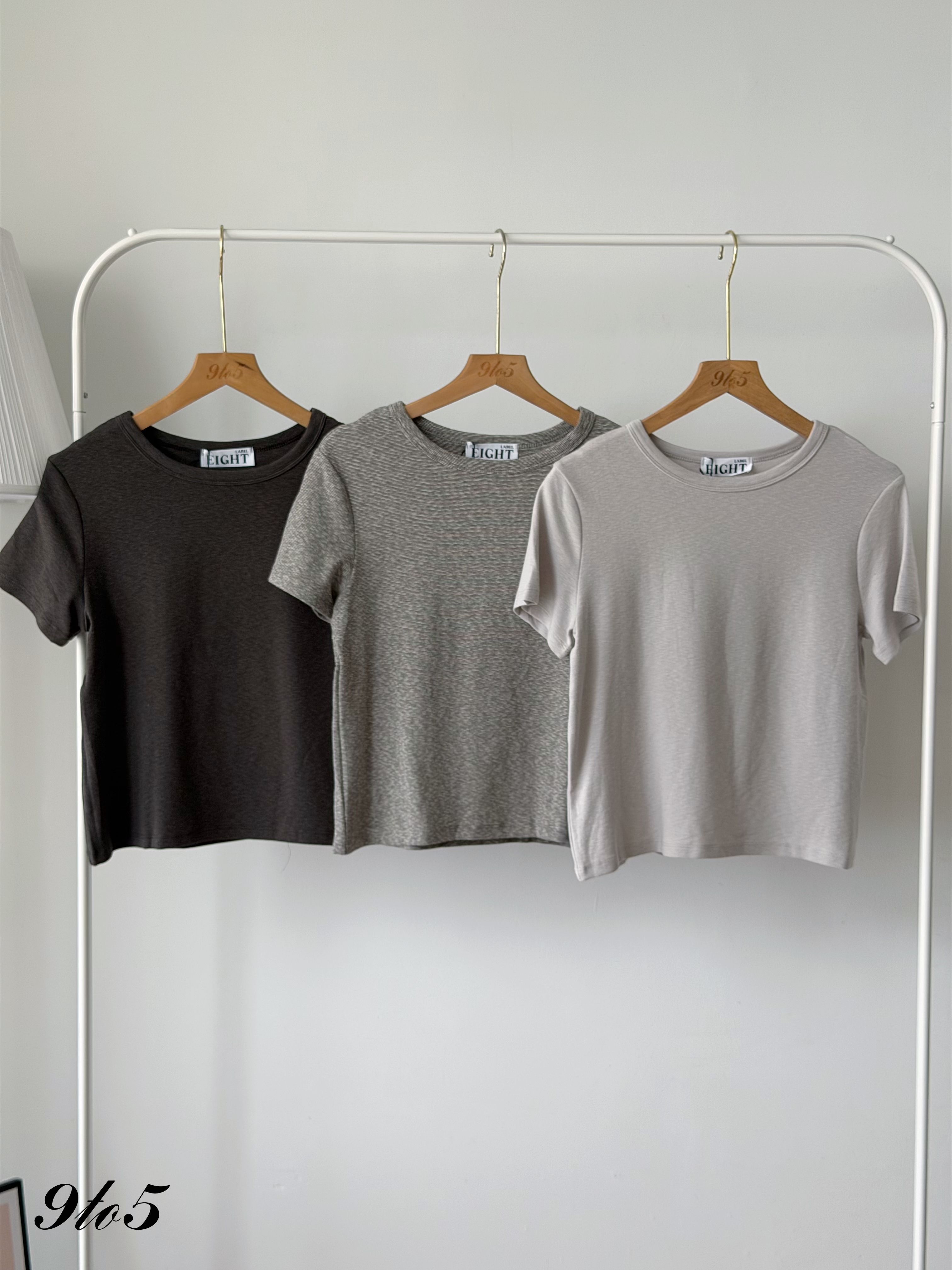 T4523 Short Sleeve Plain Tee - 6 Colors 