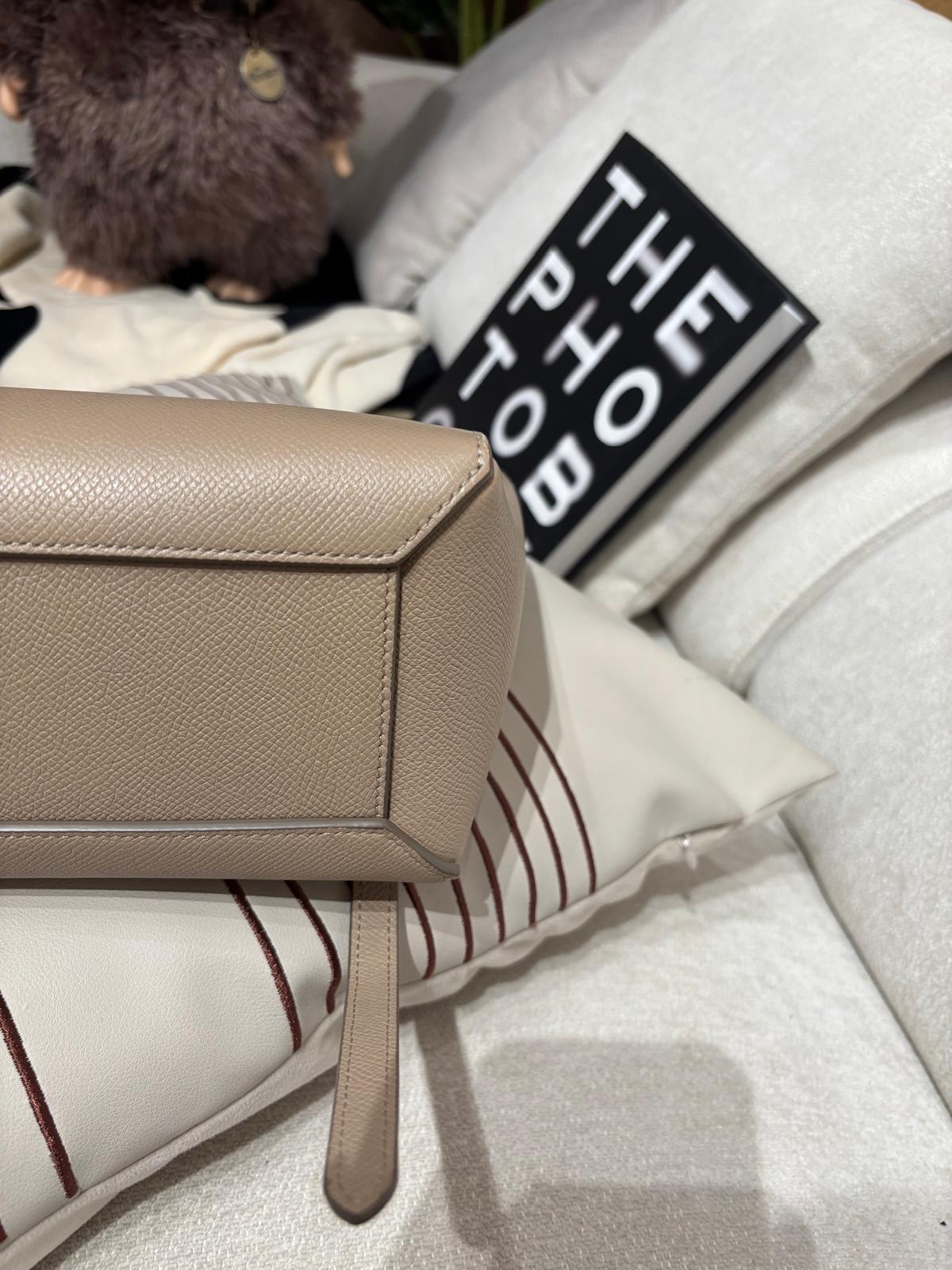 Celine Nano Belt Bag 淺灰褐色牛皮 100%Authentic, 98%New ✅收據✅Dust bag