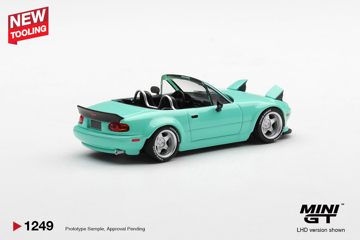 MINI GT 1249 Mazda MX-5 (NA) Pandem Mint Green | MINIGT 1249 盒裝【現貨】