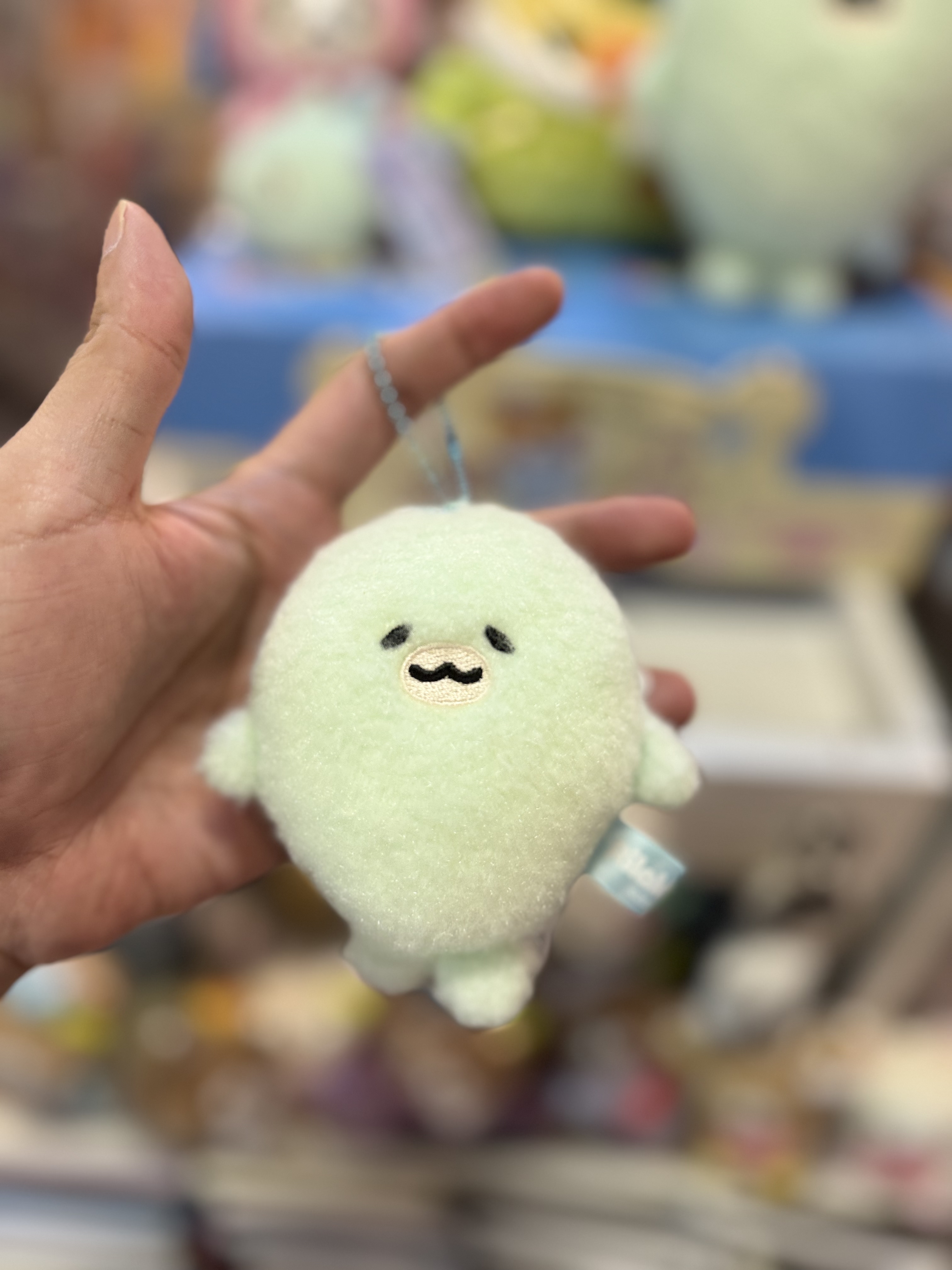 《現貨》全新Rilakkuma瓦瓦貓系列小海豹 手玉公仔。掛飾。公仔