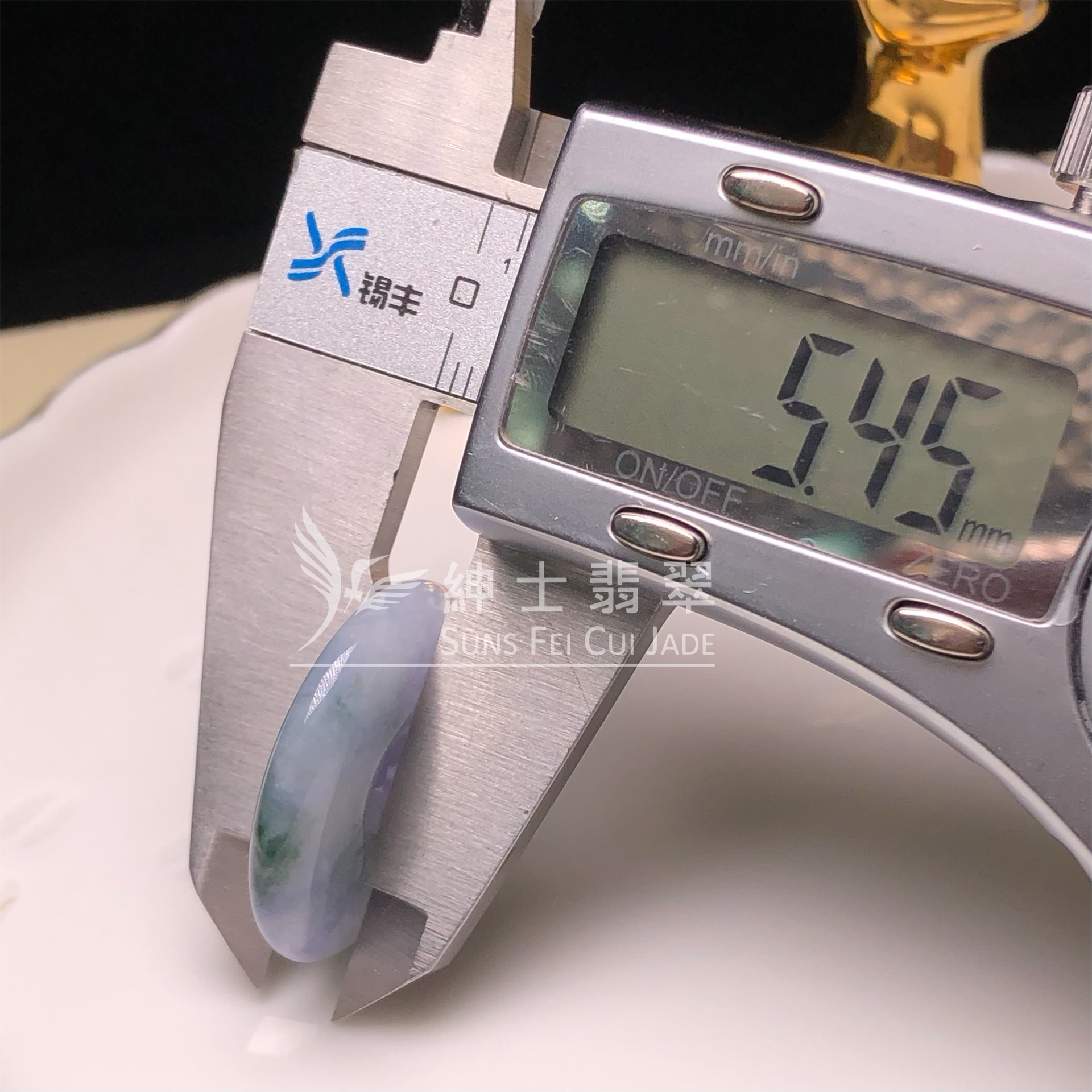 B08496 茄紫飄花平安扣
