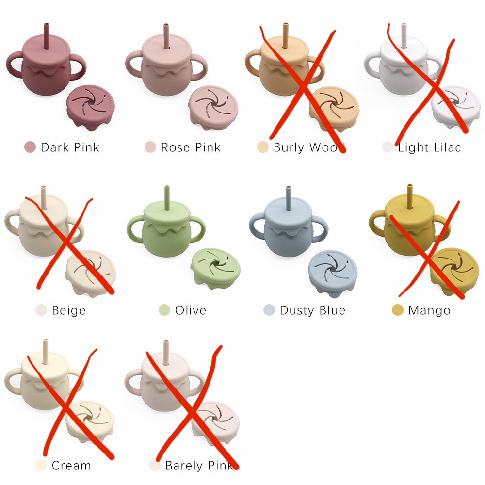 兒童 多用途硅膠零食/吸管杯