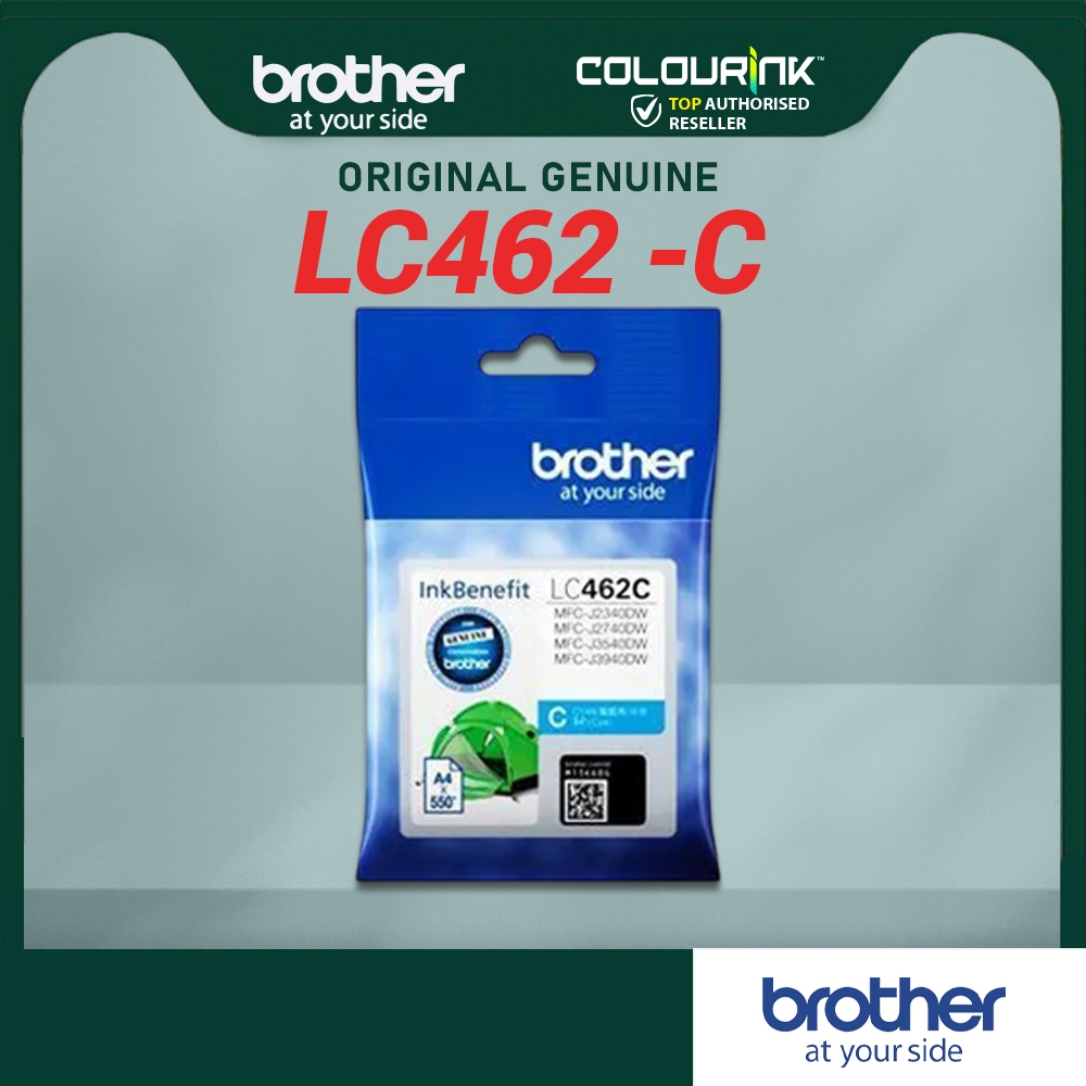 Brother LC462 Cyan Magenta Yellow Black Original Ink Cartridge MFC-J2340DW MFC-J2740DW J3540DW J3940DW LC-462 LC462XL