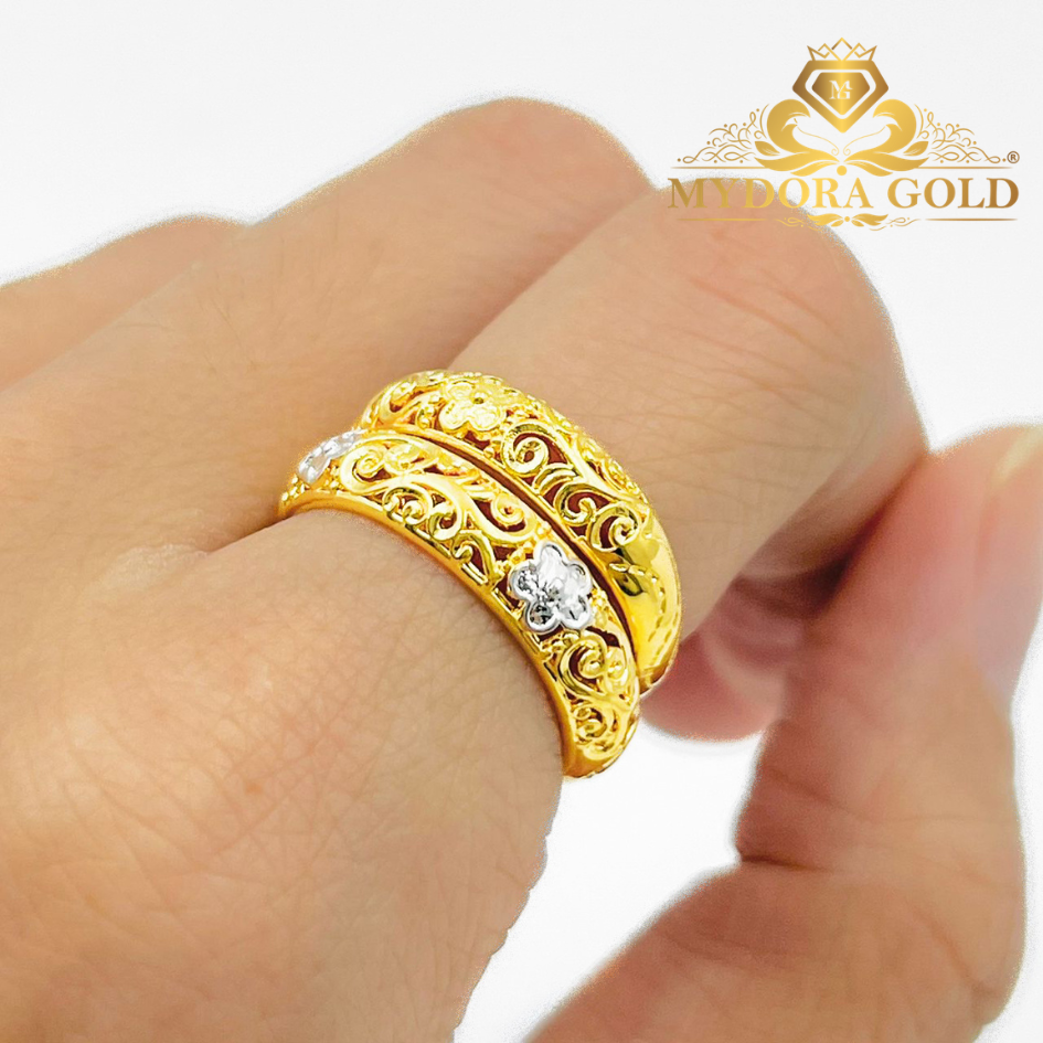 MYDORA Cincin Mini Kuntum Jawa (5G) l EMAS 916/22K