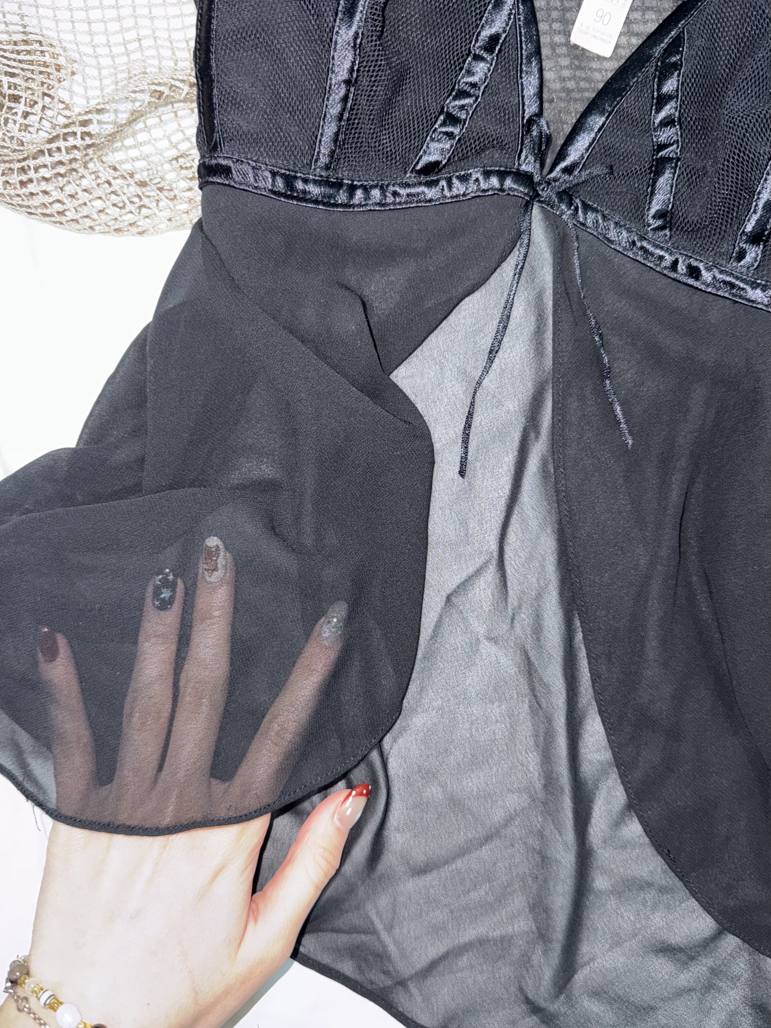 See-Through Mesh Tank Top With Delicate Straps