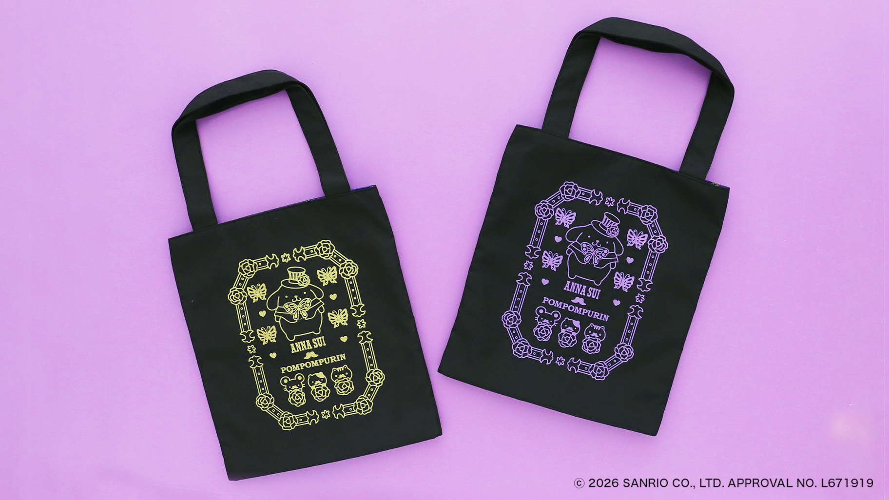 🎀【預訂】Anna Sui x Pompompurin Tote Bag P
