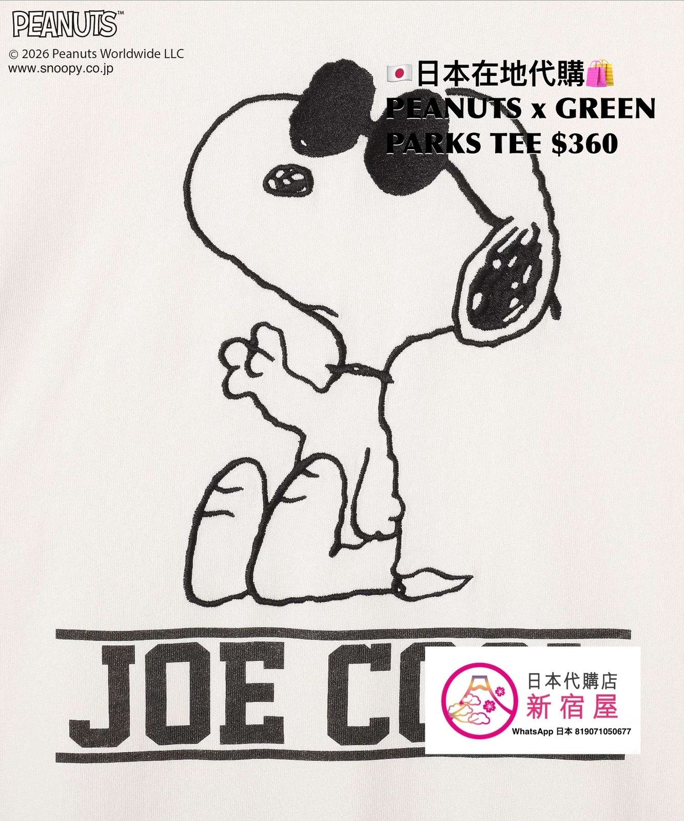 PEANUTS x GREEN PARKS TEE