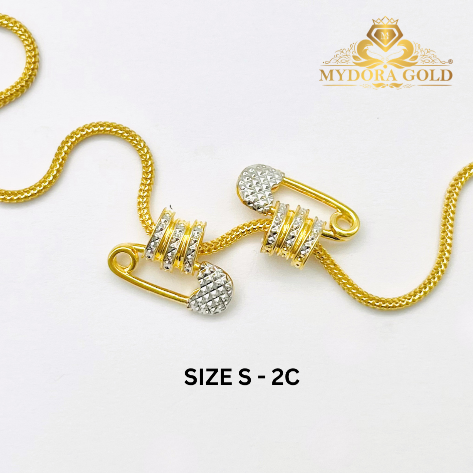 MYDORA Tube Bead Fesyen Safety Pin (5G) l EMAS 916/22K