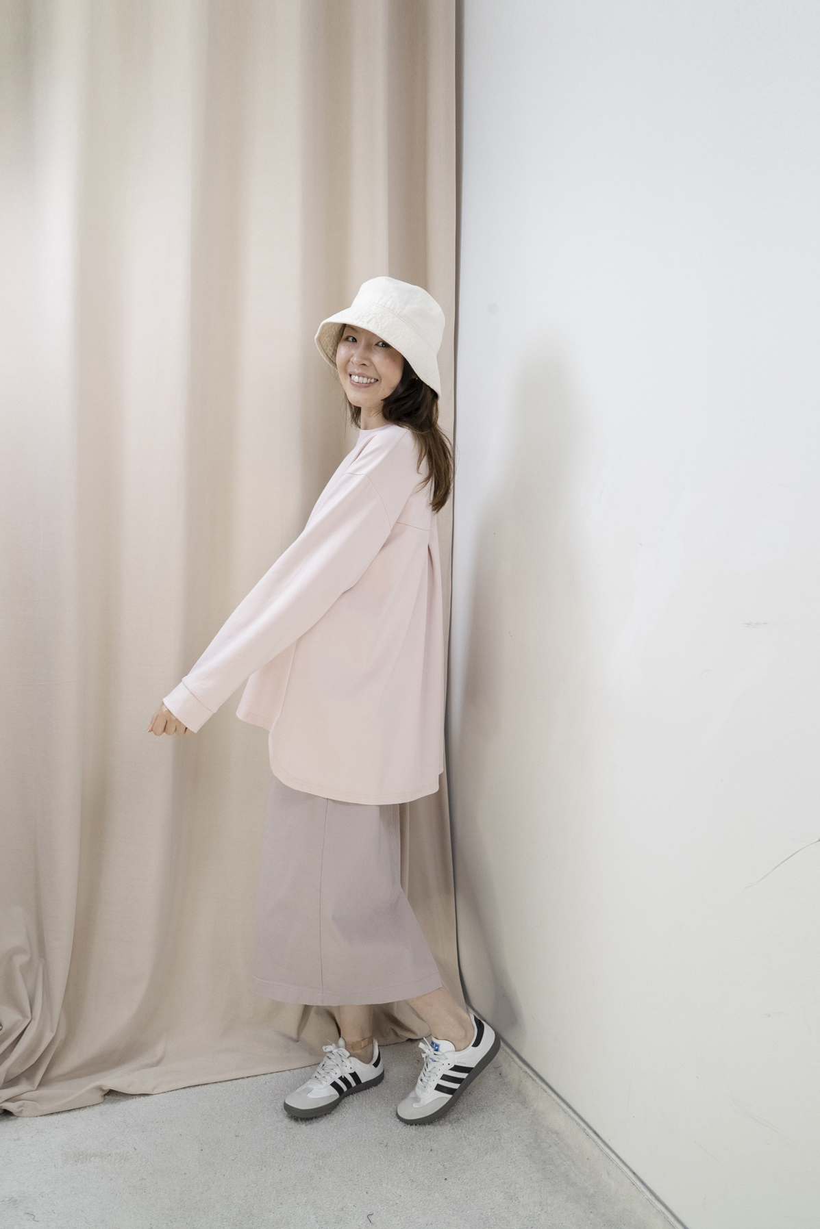 新色！棉質直筒全橡筋腰半身裙（3色）