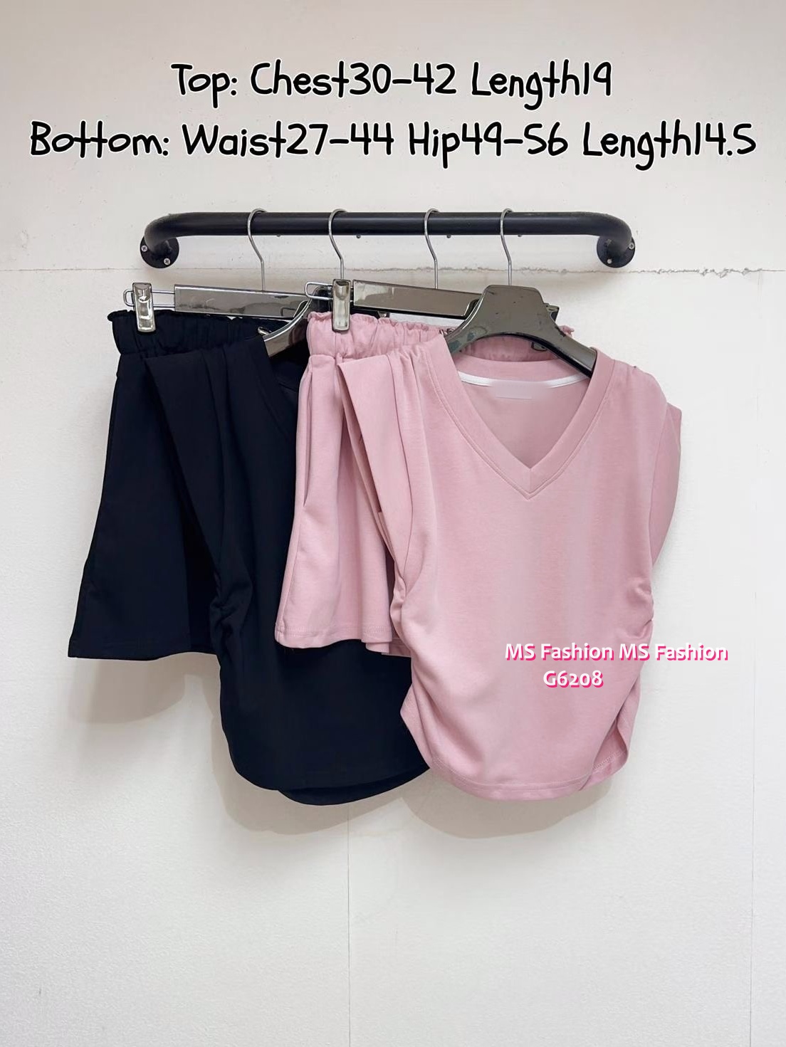 G6208 韓國🇰🇷V領top+短褲Set