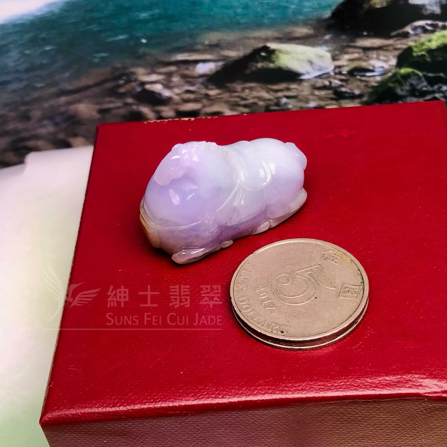 濃紫桃紅春三色唐馬擺件