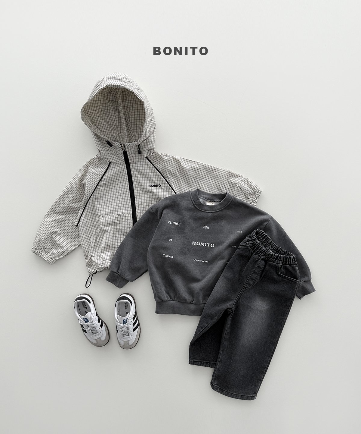 Bonito | Fog Pigment Sweatshirt (+Adult)
