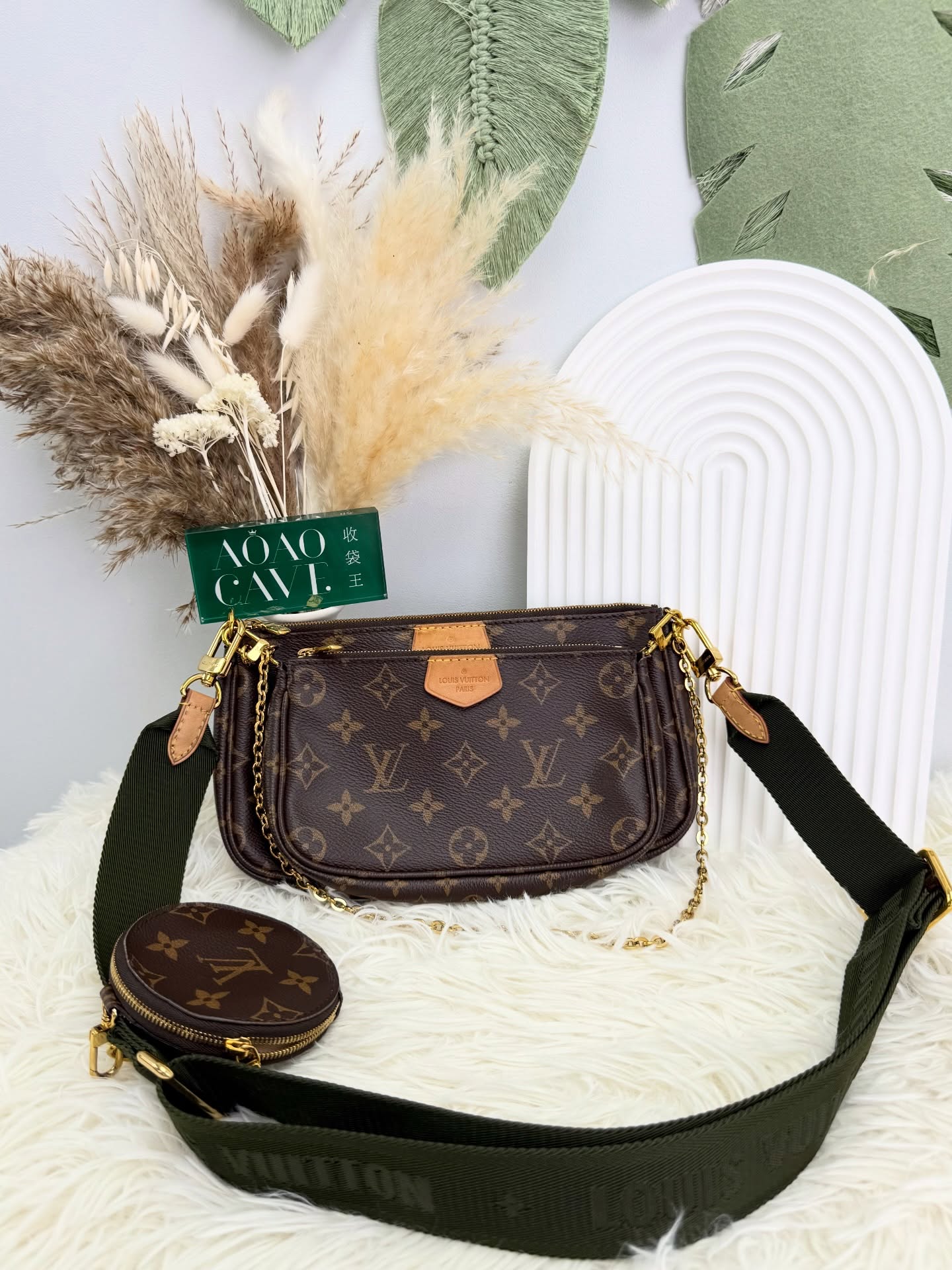 LV🤍PRE OWNED 5 in 1 Multi Pochette 晶片款 斜肩包🤎