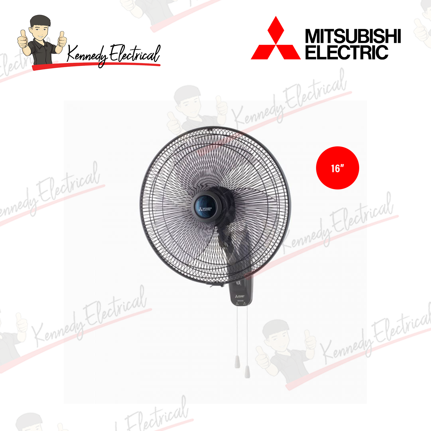 Mitsubishi 16" Wall Fan W16-GA-P
