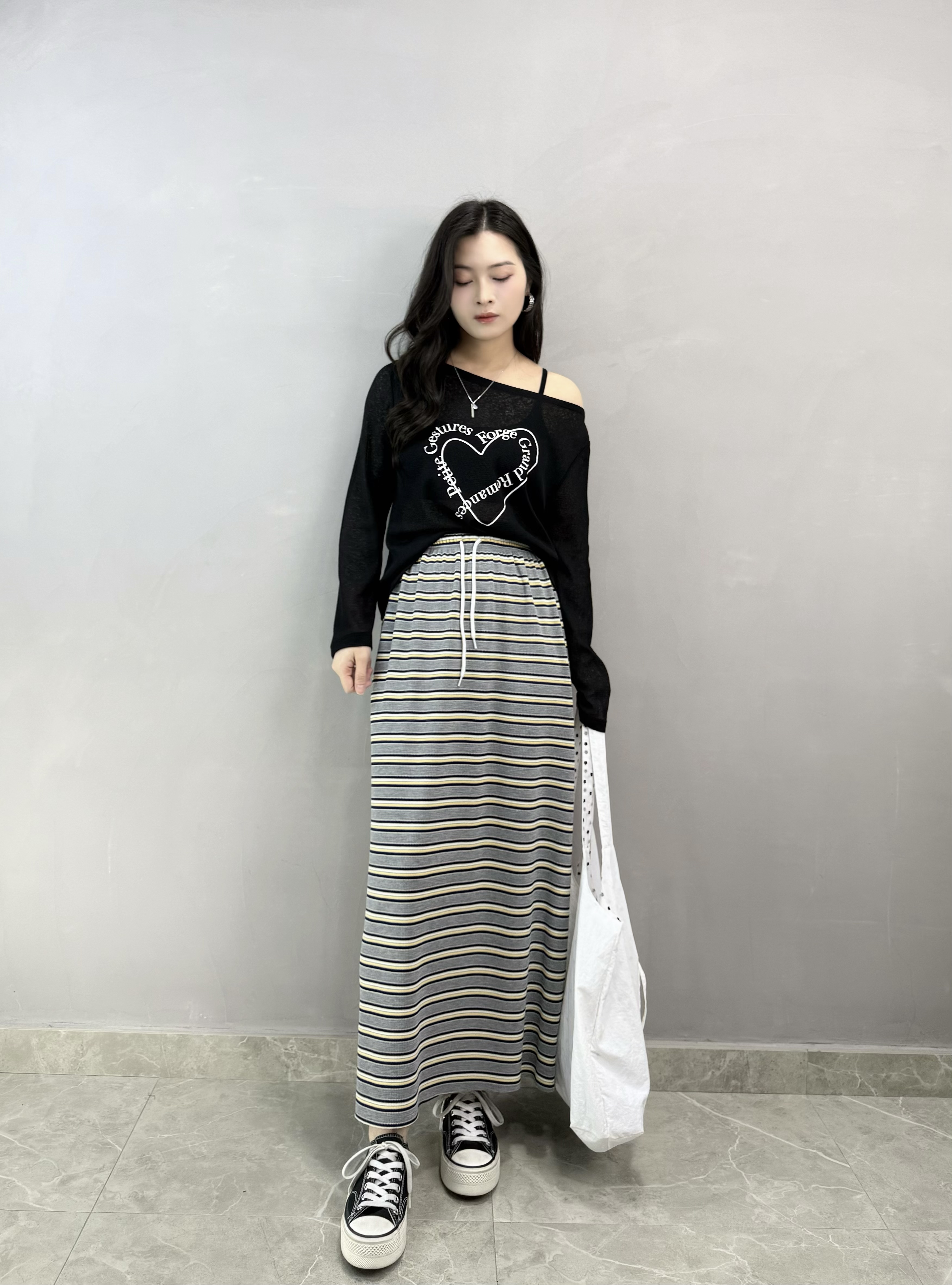 N69 花花雙面Shopping Bag