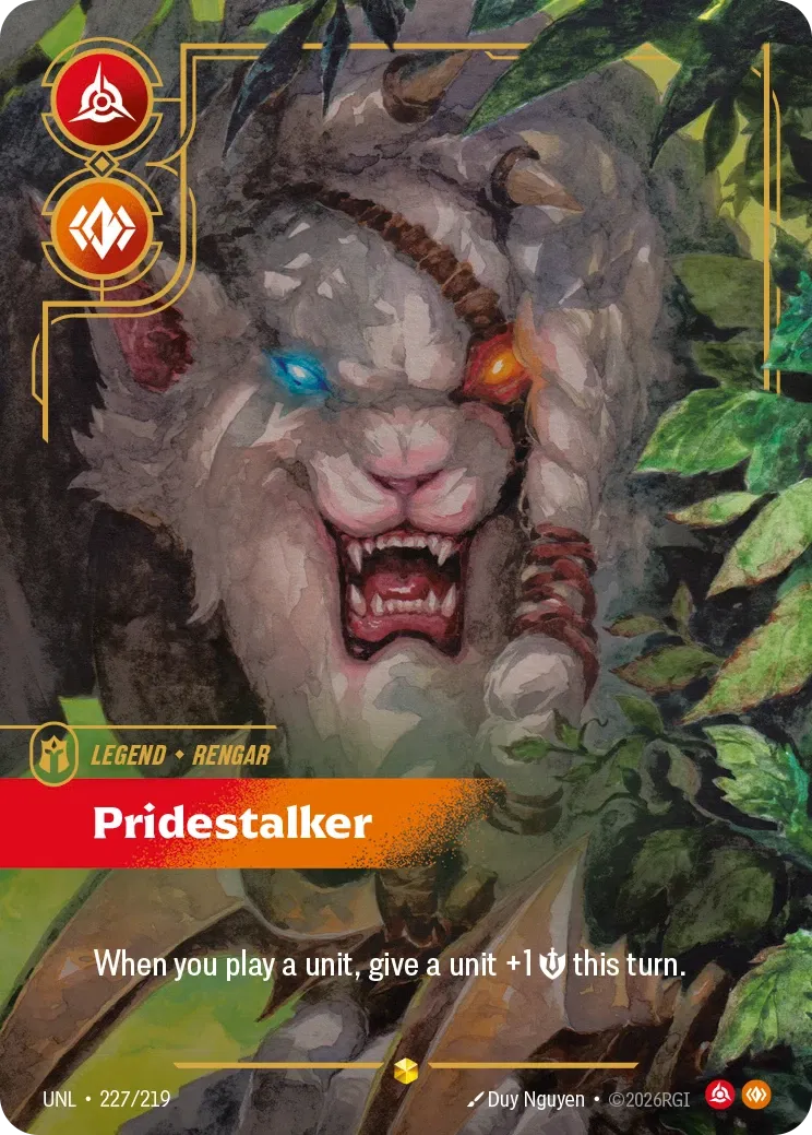 [ Unleashed - Overnumber ] UNL-227/219 Rengar Pridestalker