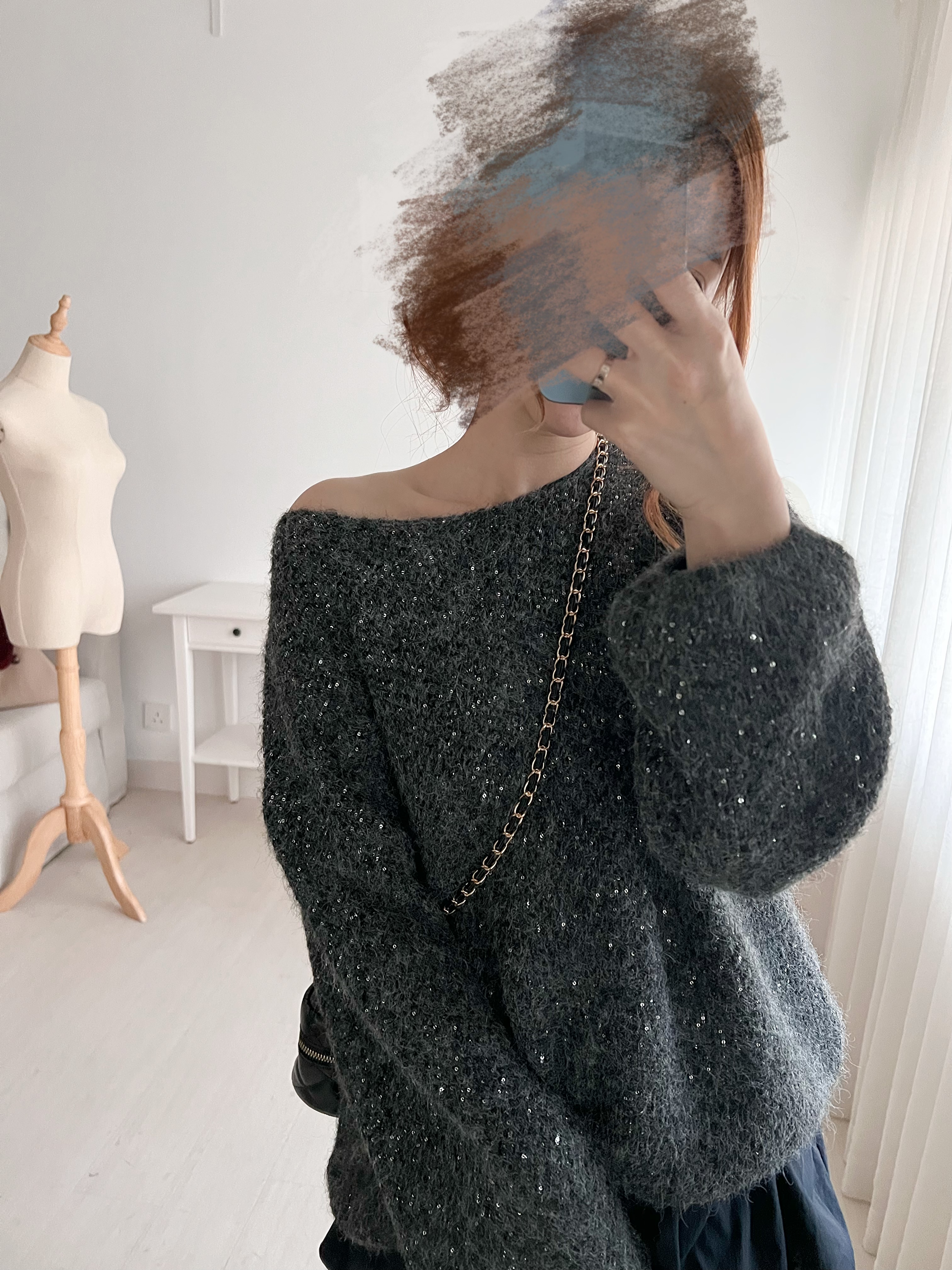 微閃BlingBling毛衣(KR)灰色268276