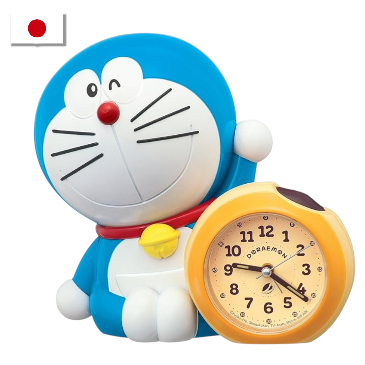 日本Seiko機芯 Doraemon多啦A夢兒童鬧鐘 語音起床鬧鐘 靜音掃秒 貪睡功能 開學必備