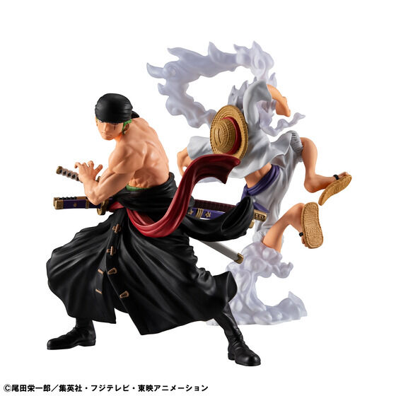 (預訂訂金 $100) (總價 $322) (魂限) MegaHouse WALLSTAR 海賊王 路飛 五檔 & 卓洛 W.STAR ONE PIECE Monkey D. Luffy Gear Five & Roronoa Zoro (連特典) (行版) 