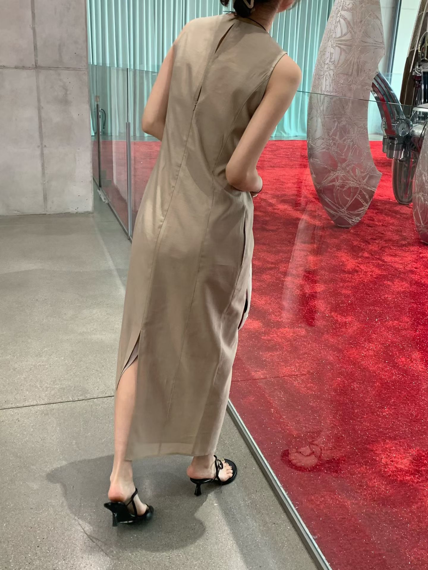 Elegant one piece long dress (with inner dress)