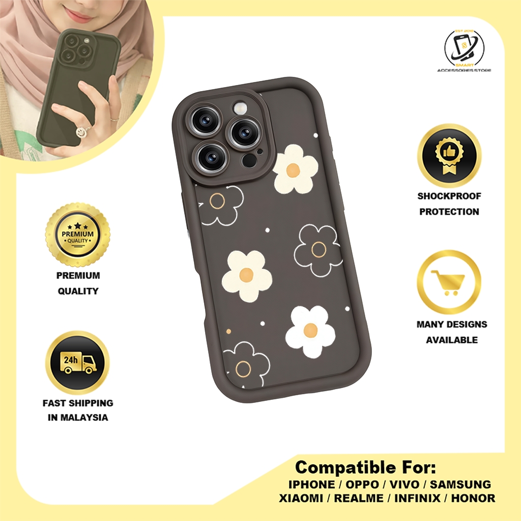 TPU DESIGN CASE PHONE FOR SAMSUNG - DESIGN FLOWER A5