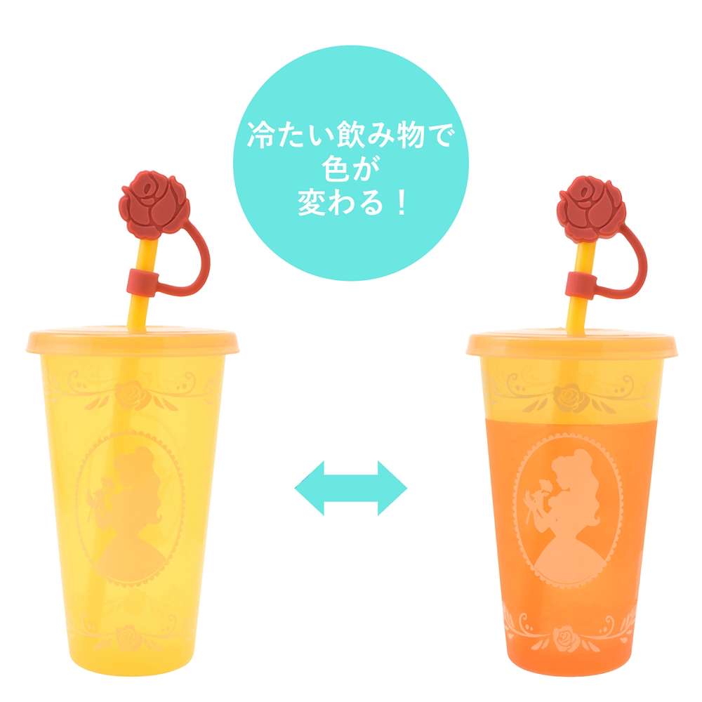 🎀【預訂】公主剪影變色吸管杯附吸管蓋 - Bella