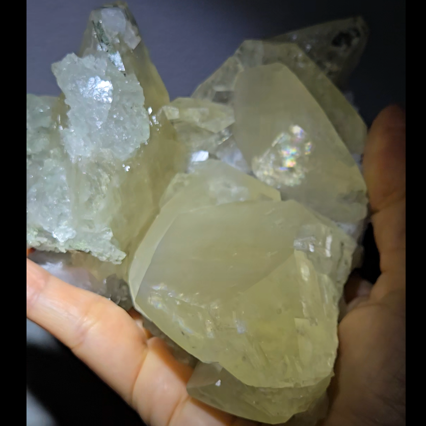 Giant natural rainbow calcite cluster from China - FL351
