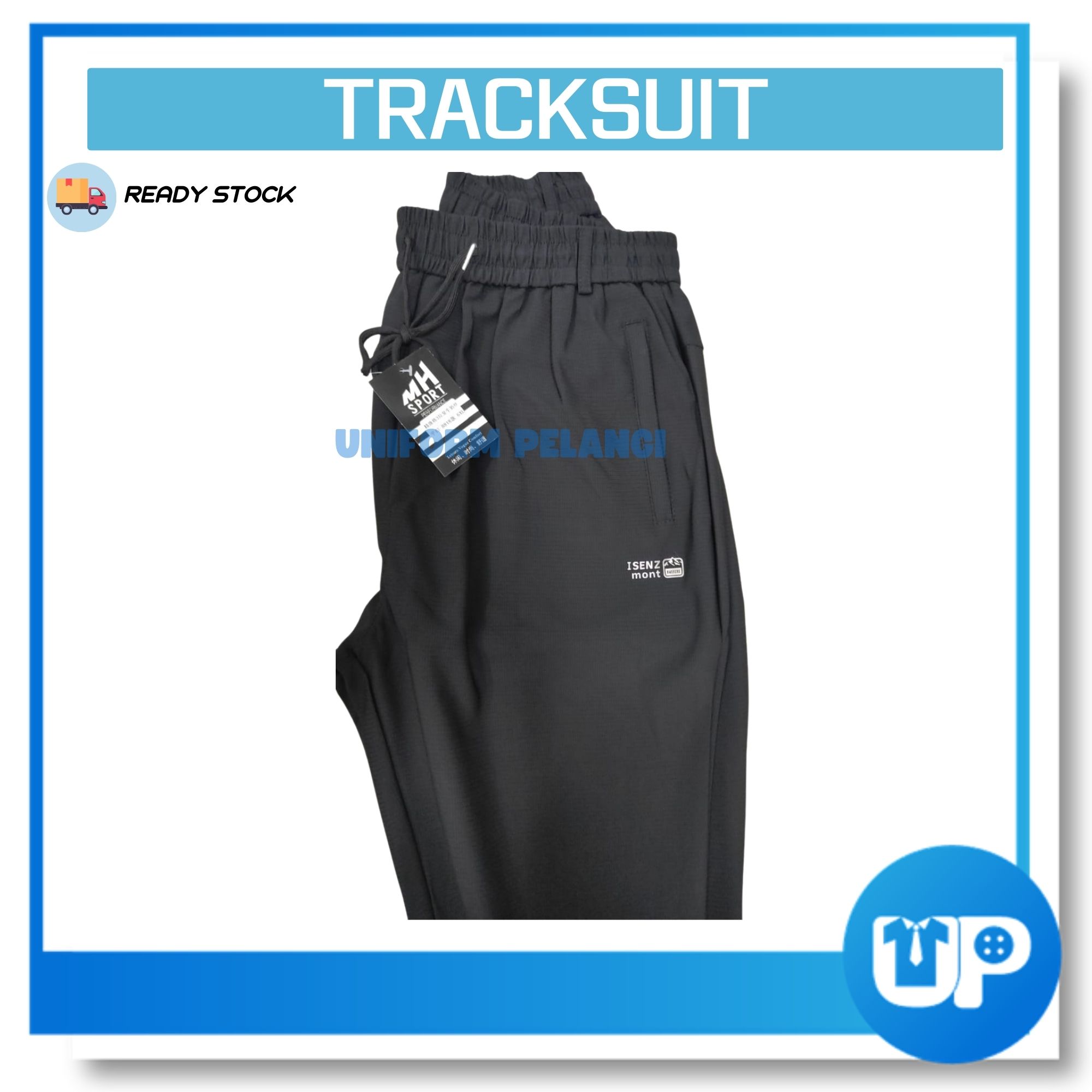 Tracksuit Bottom / Seluar Sukan Hitam Adult Dewasa Seluar Tracksuit