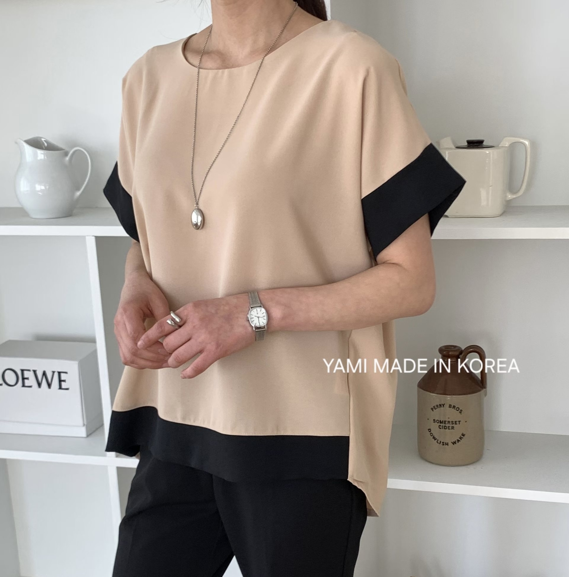 Made in Korea🇰🇷百塔拼色top