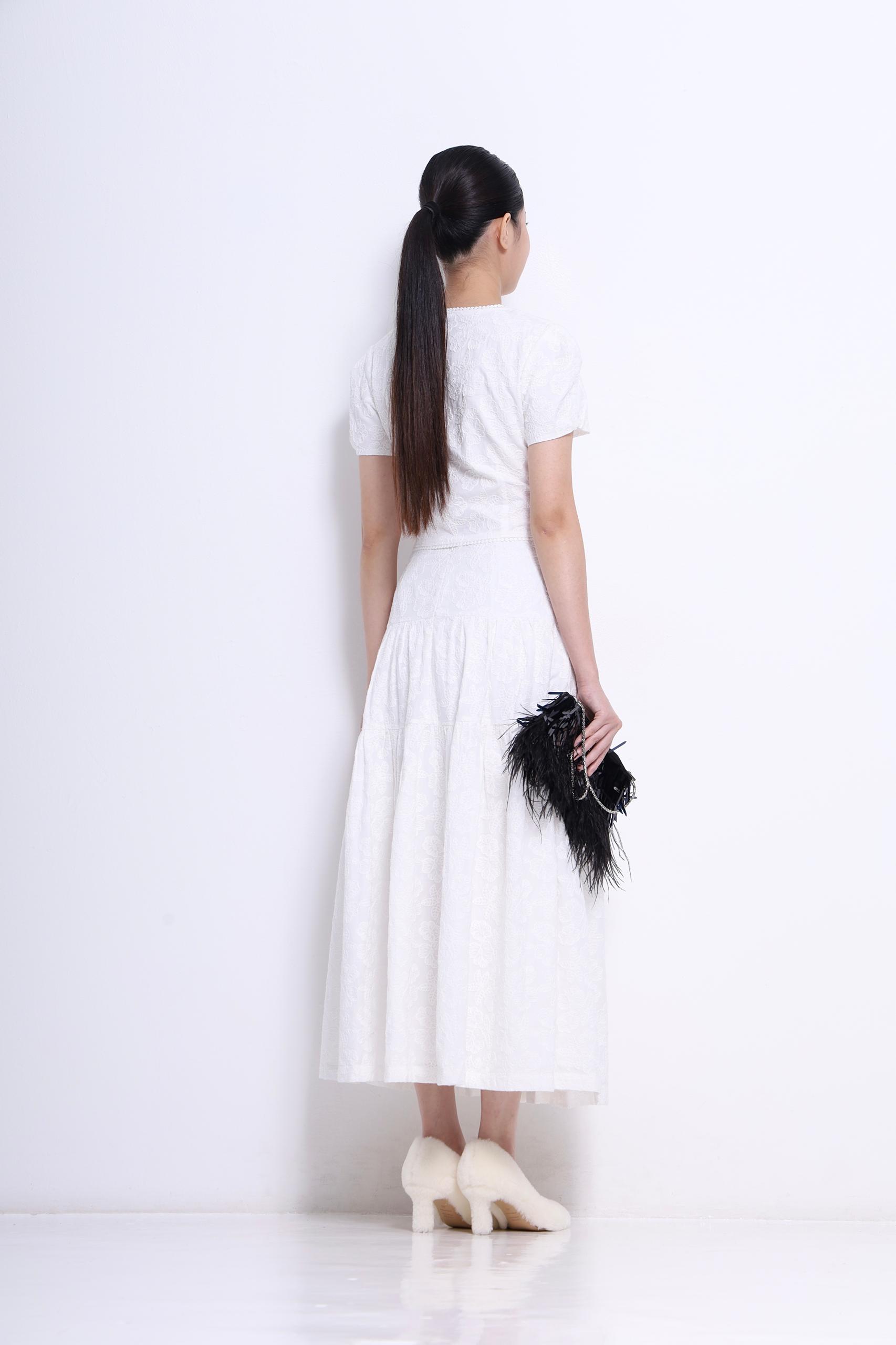 CB2716 + CS1421 Celestine Embroidered Luxe Co-ord Set