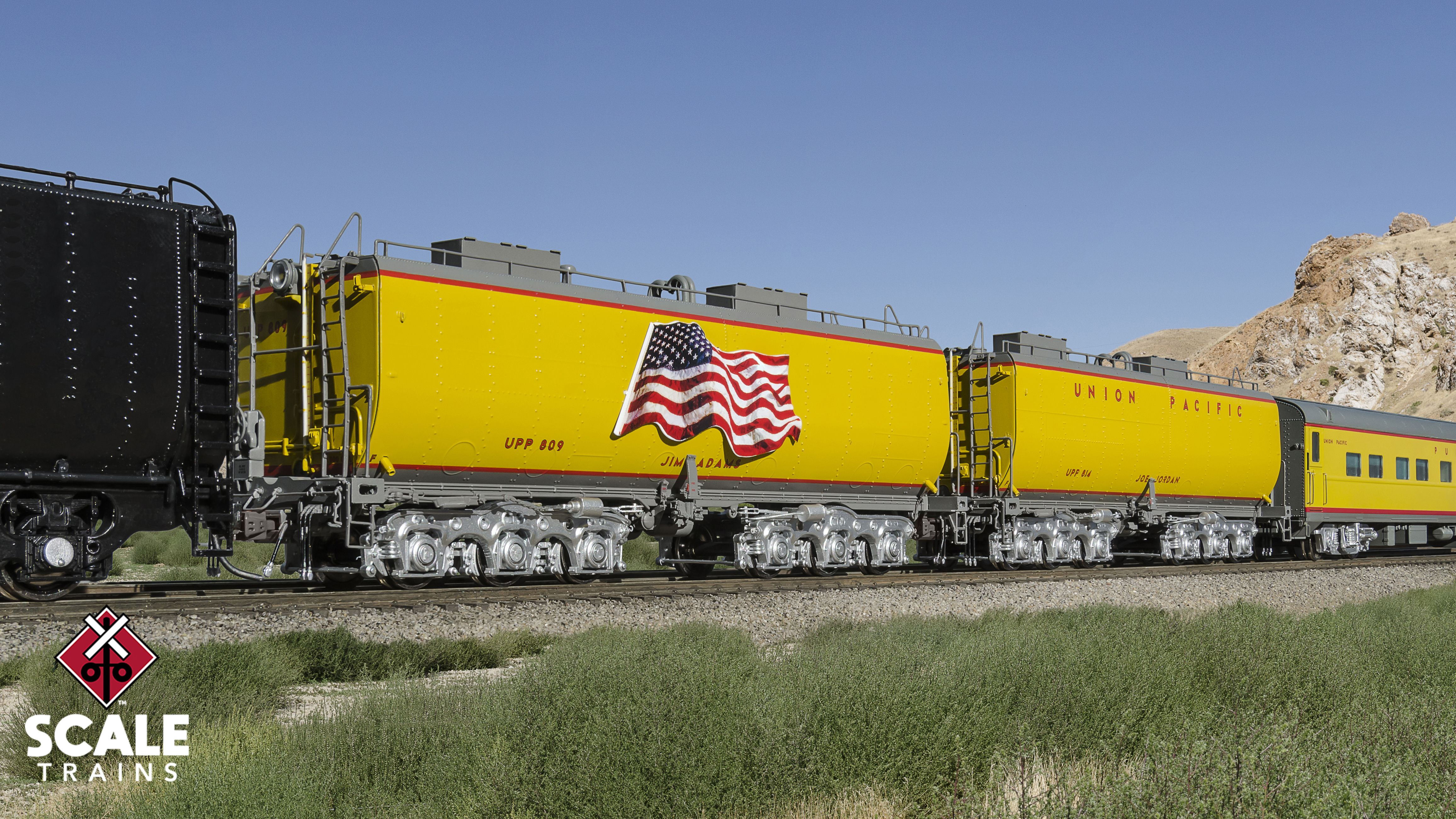 Scaletrains N （1：160） Union Pacific Late Steam Excursion Water Tender Set (配置模擬及數碼燈光效果）