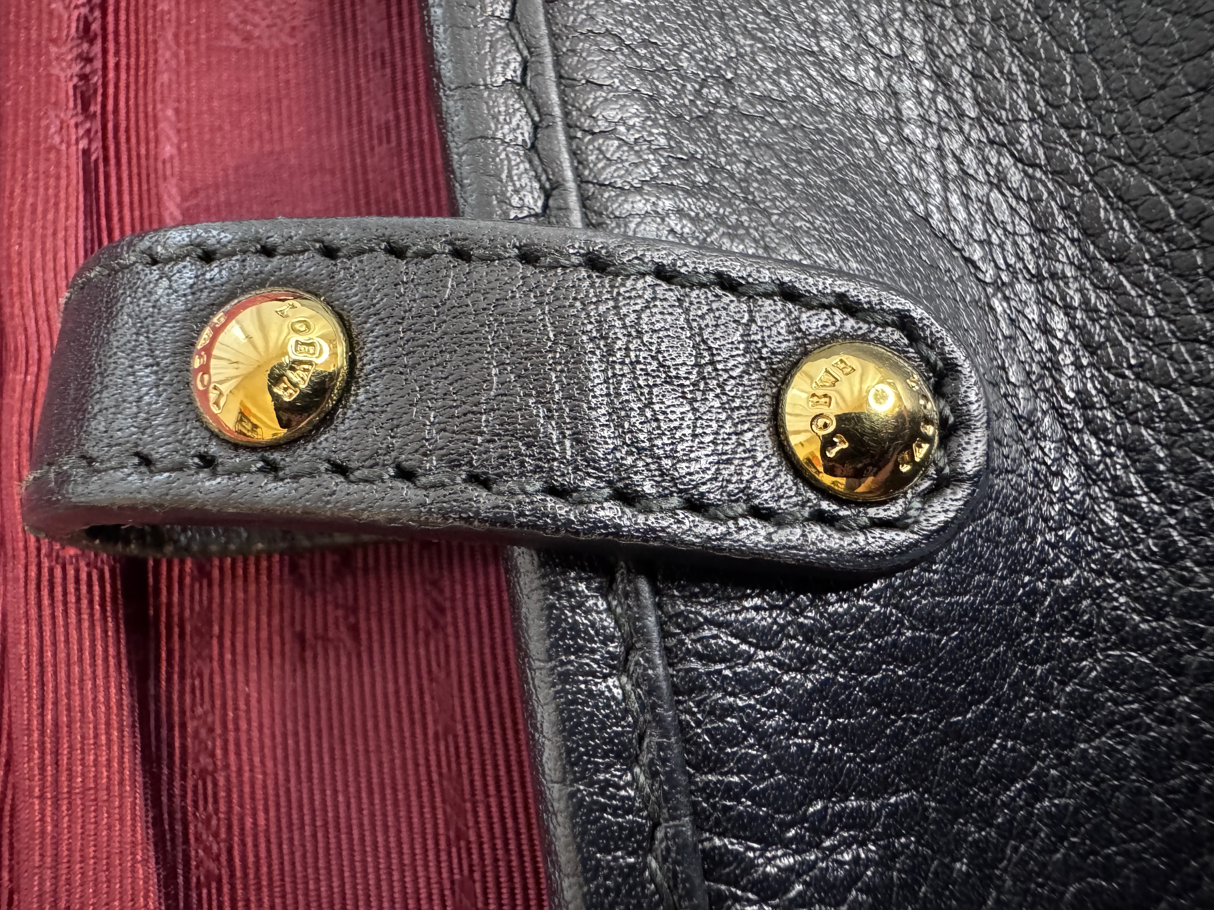 Loewe Black Leather Shoulder Bag