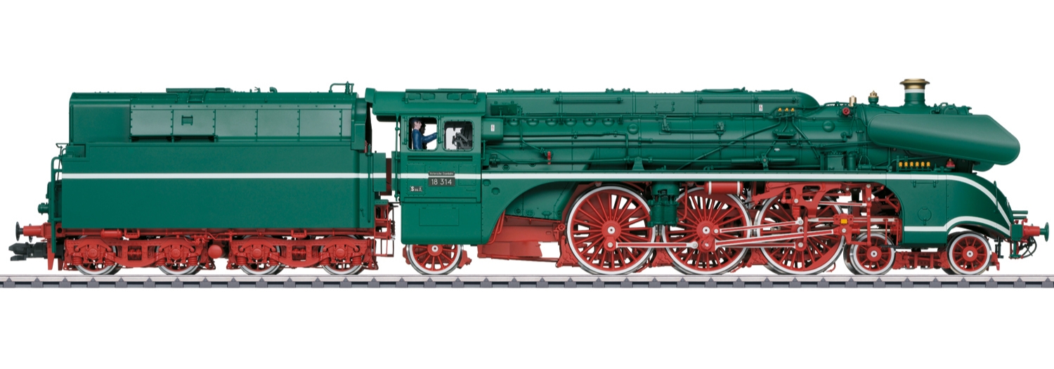 Spur-1 BR 18 314 Dampflok Museum w/oil firing tender DCC Sound & Smoke 
