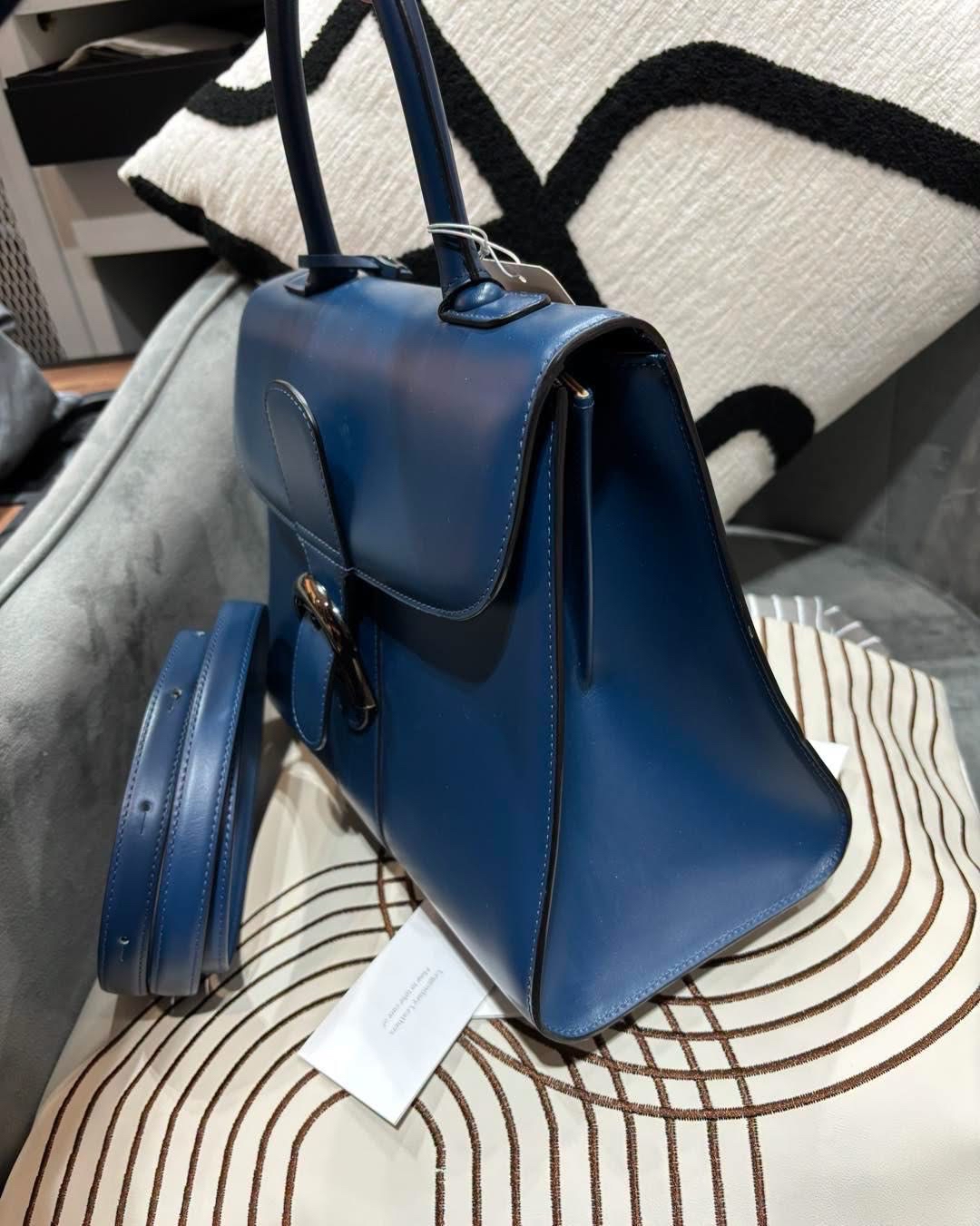 DELVAUX  Brillant MM 2 way bag 牛皮 100%Authentic ,95%new ✅Guarantee Certificate✅Mirror✅dust bag 