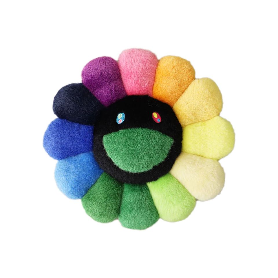 現貨】村上隆-Flower-Cushion--Rainbow&Black | Thats it store