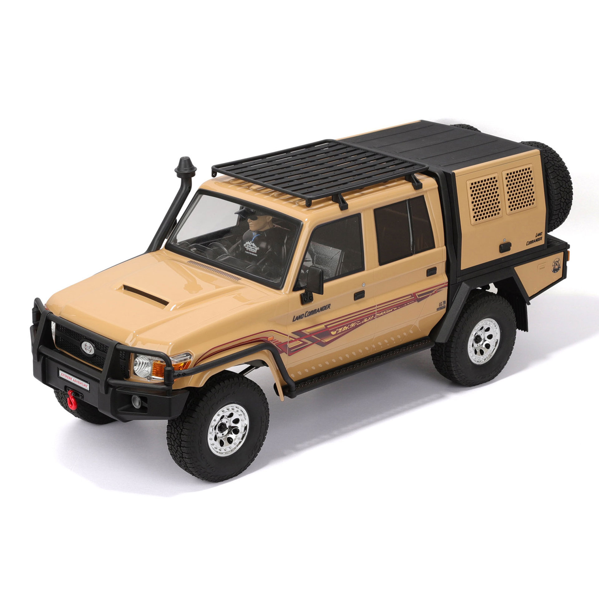 全新 瑞泰 RGT 1:10 EX86160 LAND COMMANDER 攀爬車 | 2/4 輪驅動 | DIG坦克轉向 | 2段速波箱 | 差速鎖 | 電動絞盤