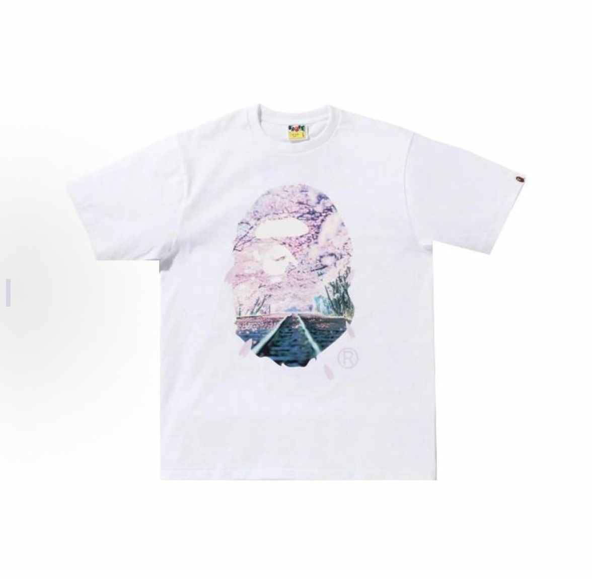 BAPE Sakura Photo Ape Head Tee