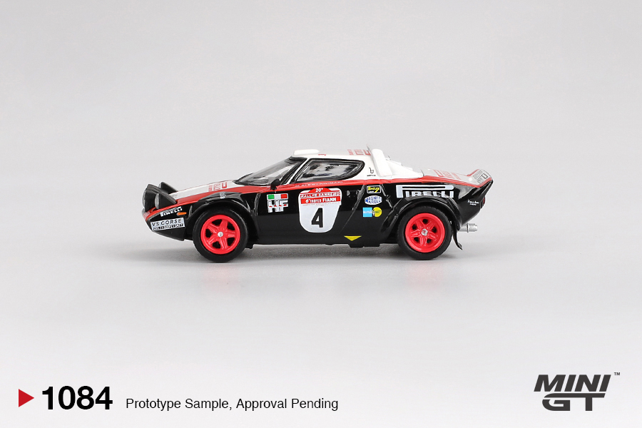 Mini GT 1/64 Lancia Stratos HF #4 1978 Rally Sanremo Winner - MGT01084-L