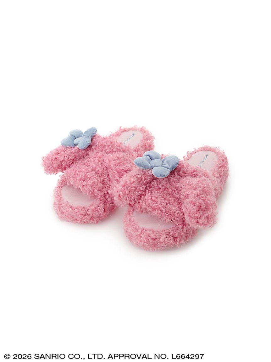 🎀【預訂】Sanrio 毛毛厚底拖鞋 - My Melody